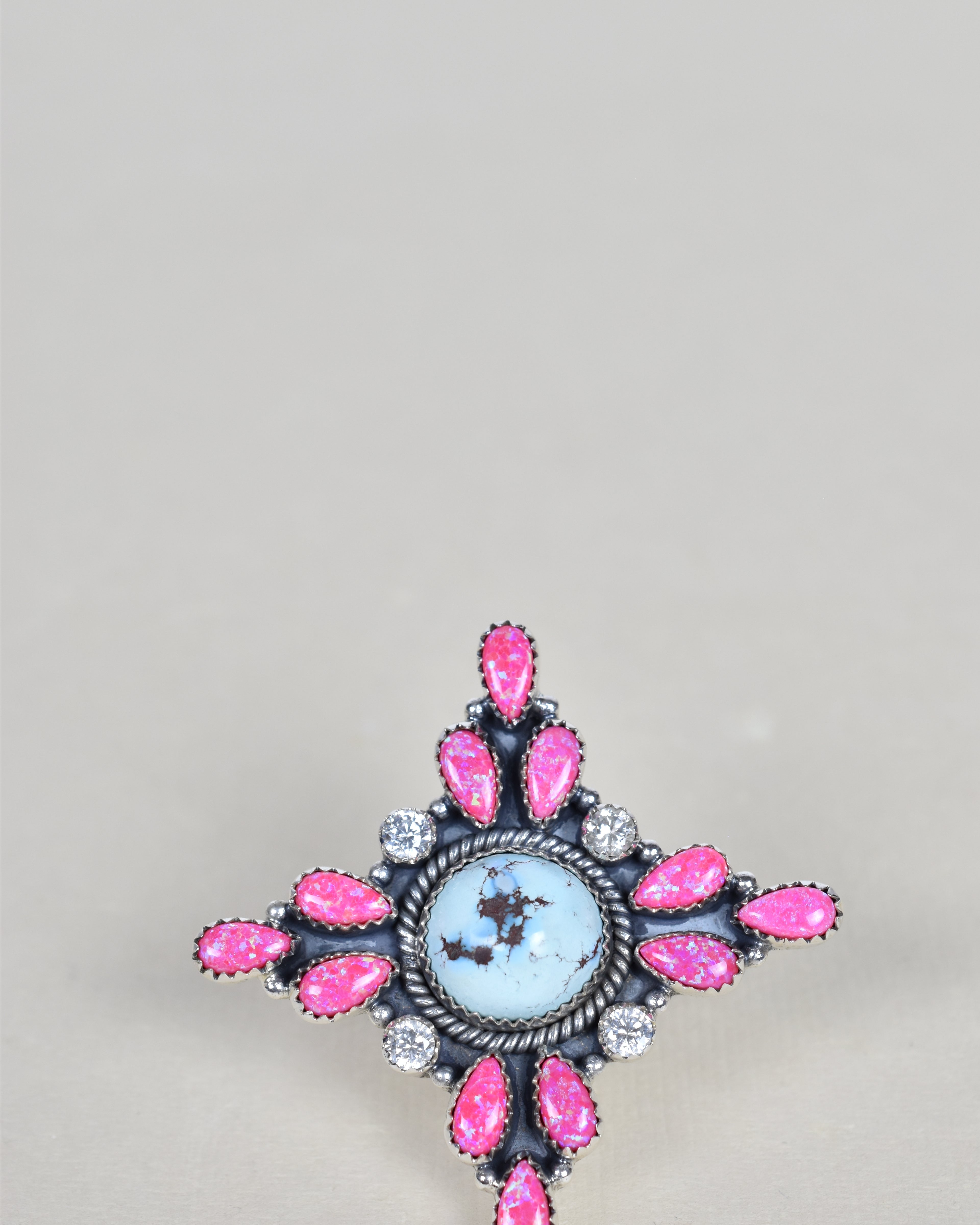 Golden Hills, Neon Opal and Crystal One of A Kind Ring-Cluster Rings-Krush Kandy, Women's Online Fashion Boutique Located in Phoenix, Arizona (Scottsdale Area)