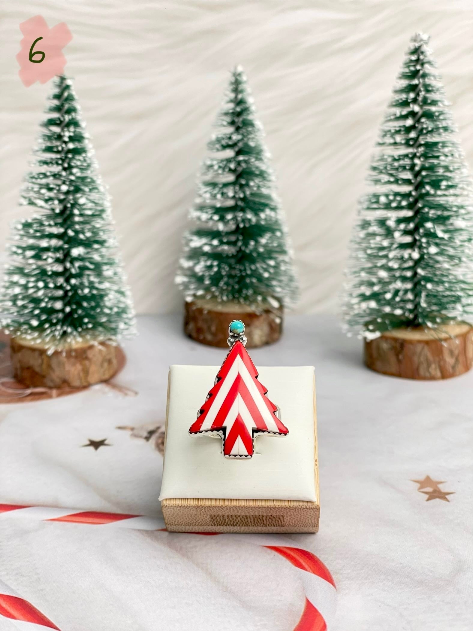 Holly Jolly Red & White Christmas Rings-Rings-Krush Kandy, Women's Online Fashion Boutique Located in Phoenix, Arizona (Scottsdale Area)