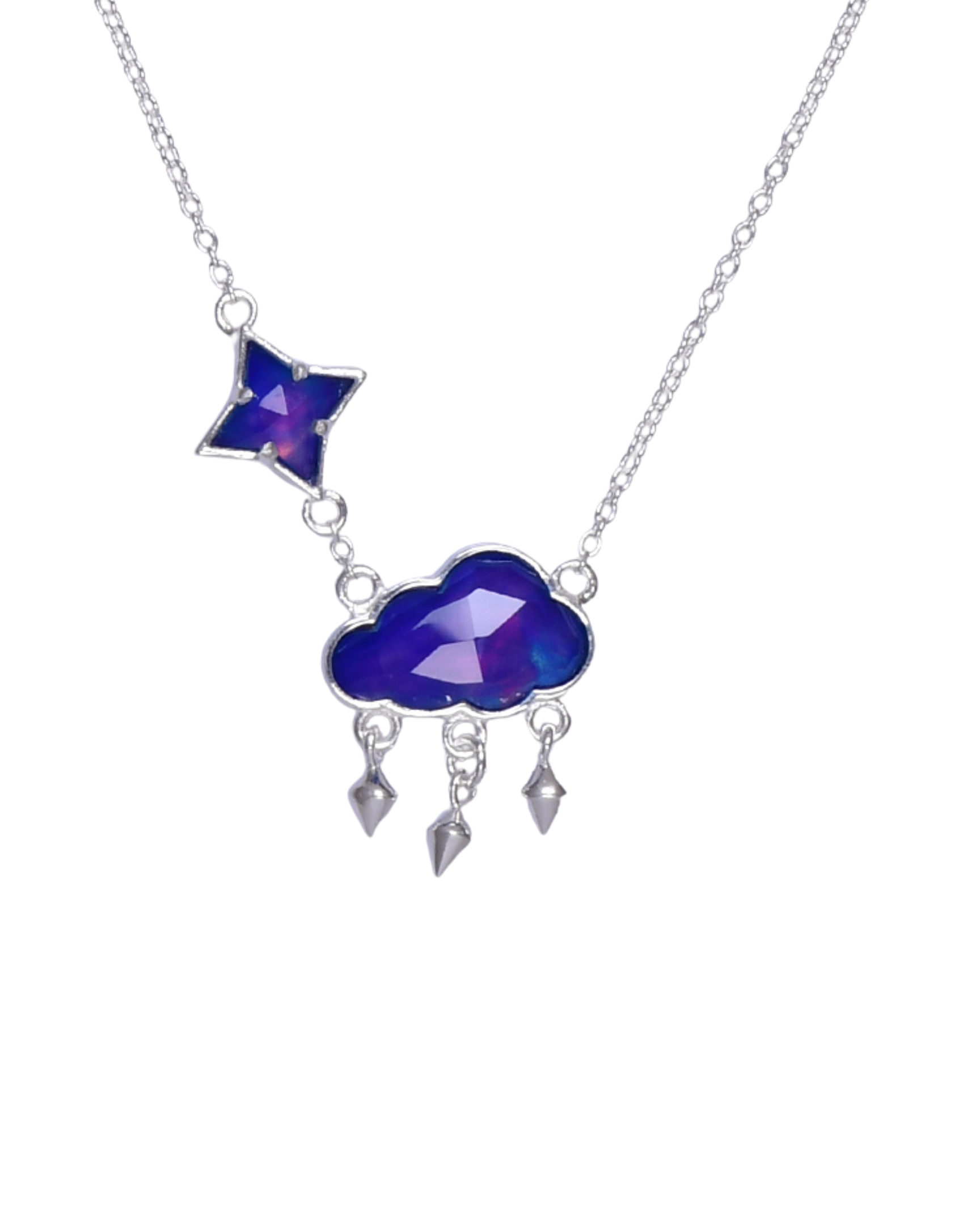 In The Clouds Stone Necklace-Necklaces-Krush Kandy, Women's Online Fashion Boutique Located in Phoenix, Arizona (Scottsdale Area)