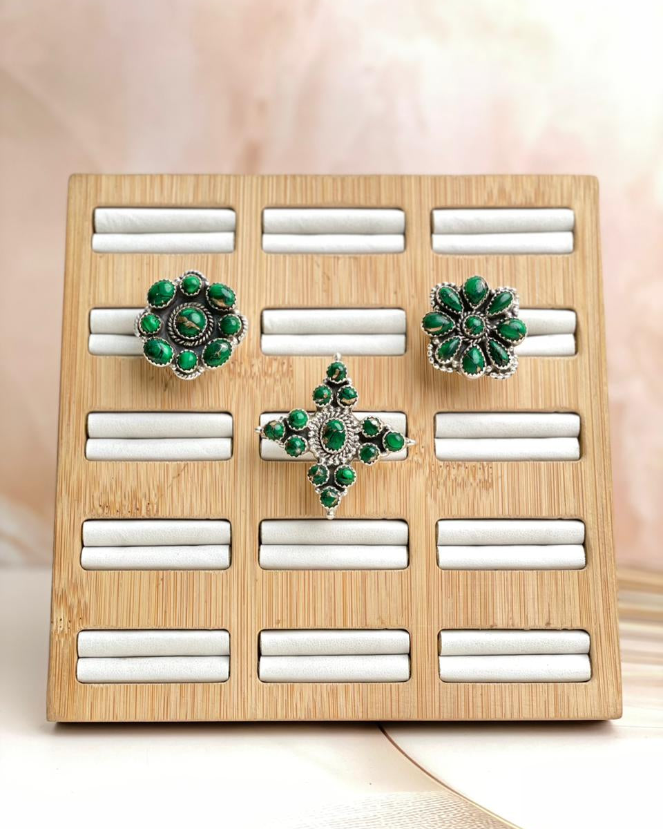 Irish Green Dahlia Rings sno 11-Rings-Krush Kandy, Women's Online Fashion Boutique Located in Phoenix, Arizona (Scottsdale Area)