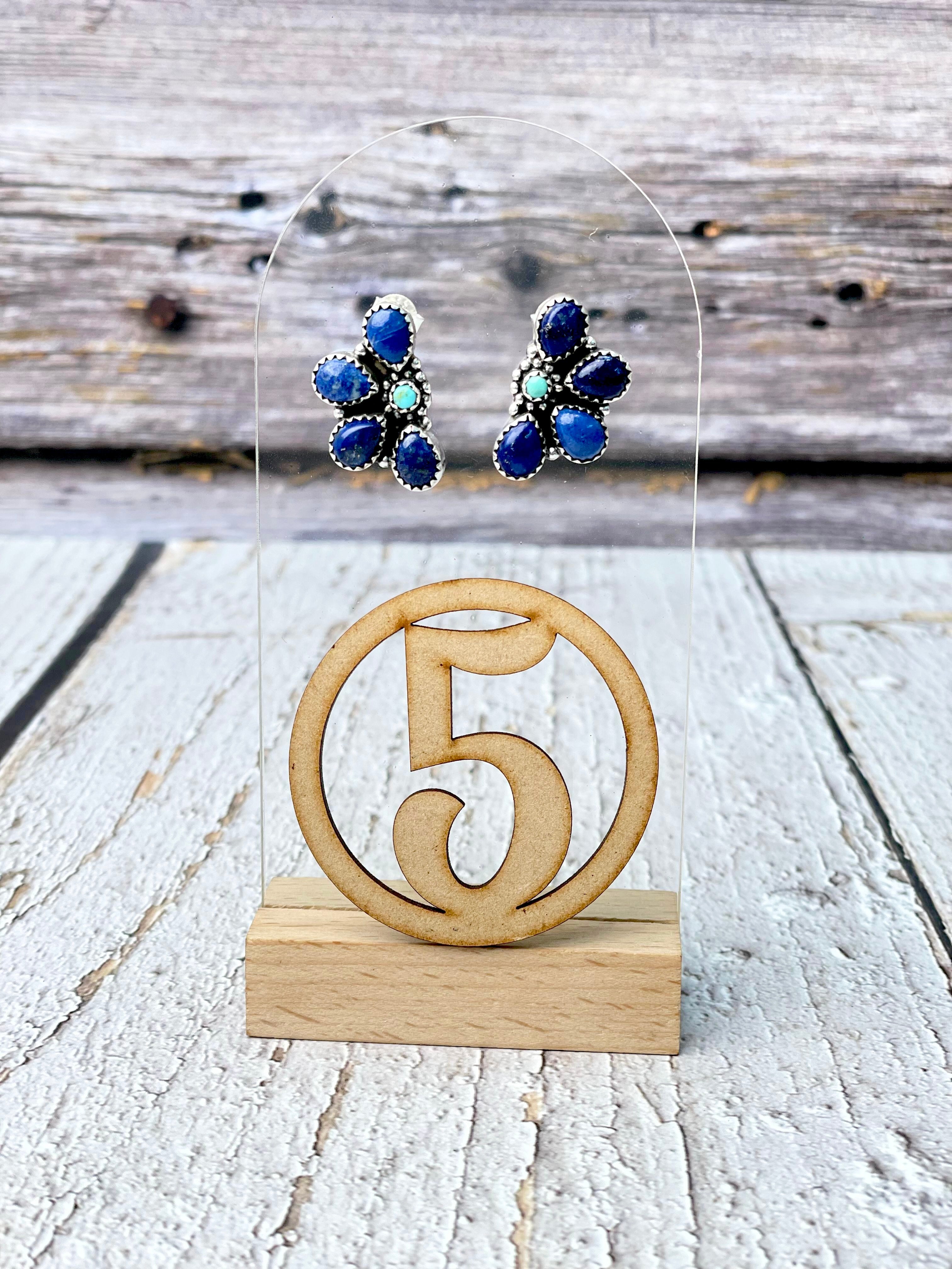 One Of A Kind Half Cluster Earrings-Earrings-Krush Kandy, Women's Online Fashion Boutique Located in Phoenix, Arizona (Scottsdale Area)