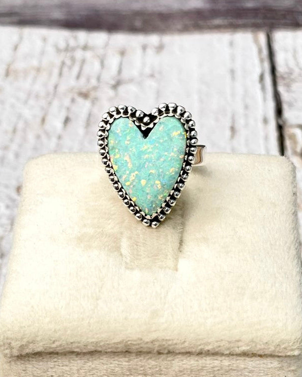 Long Heart Slab Ring Mini Version MADE TO ORDER-Ring Sizers-Krush Kandy, Women's Online Fashion Boutique Located in Phoenix, Arizona (Scottsdale Area)