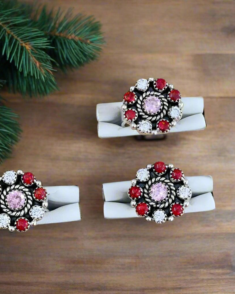 Winter Kandy Cluster Stone Ring-Rings-Krush Kandy, Women's Online Fashion Boutique Located in Phoenix, Arizona (Scottsdale Area)