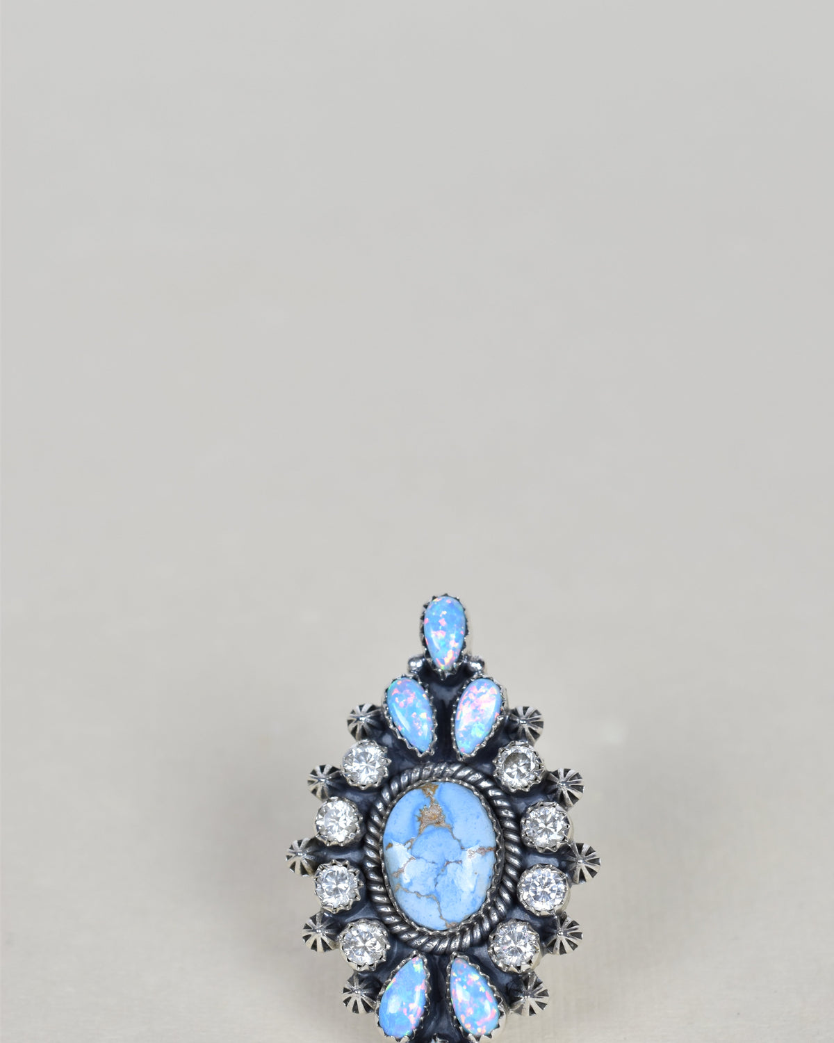 Golden Hills Opal & Crystal One of A Kind Ring-Cluster Rings-Krush Kandy, Women's Online Fashion Boutique Located in Phoenix, Arizona (Scottsdale Area)