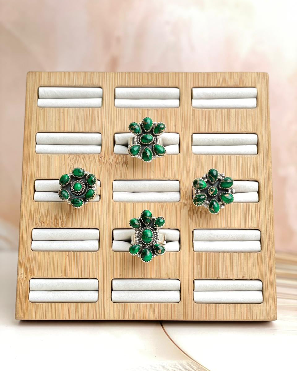 Irish Green Dahlia Rings sno 10-Rings-Krush Kandy, Women's Online Fashion Boutique Located in Phoenix, Arizona (Scottsdale Area)