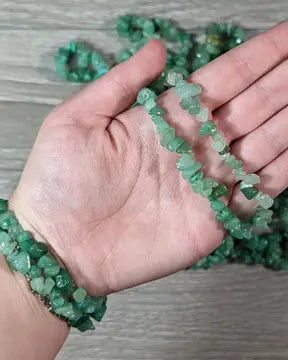 Aventurine Chip Bracelet-Chain Bracelets-Krush Kandy, Women's Online Fashion Boutique Located in Phoenix, Arizona (Scottsdale Area)
