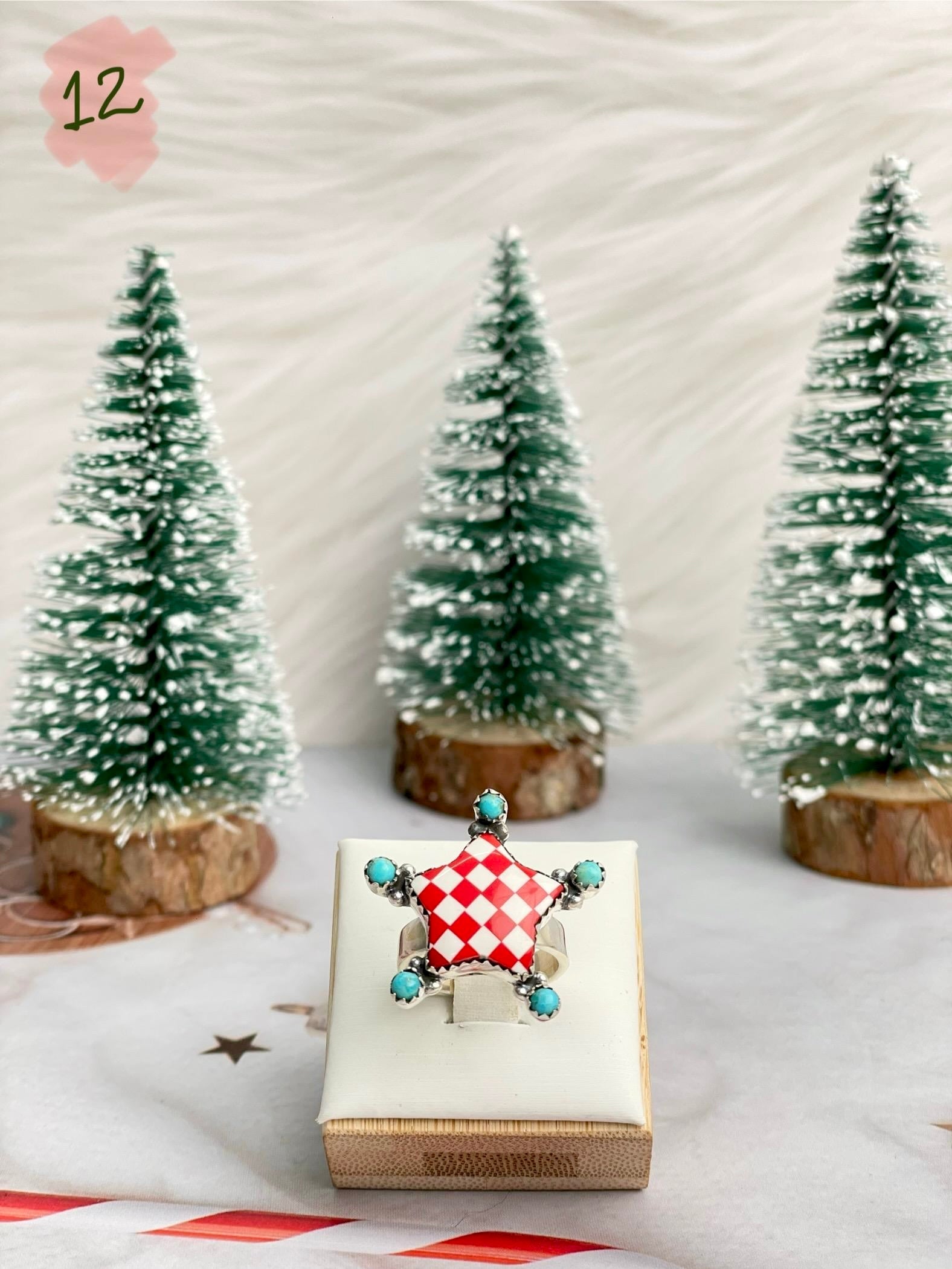 Holly Jolly Red & White Christmas Rings-Rings-Krush Kandy, Women's Online Fashion Boutique Located in Phoenix, Arizona (Scottsdale Area)