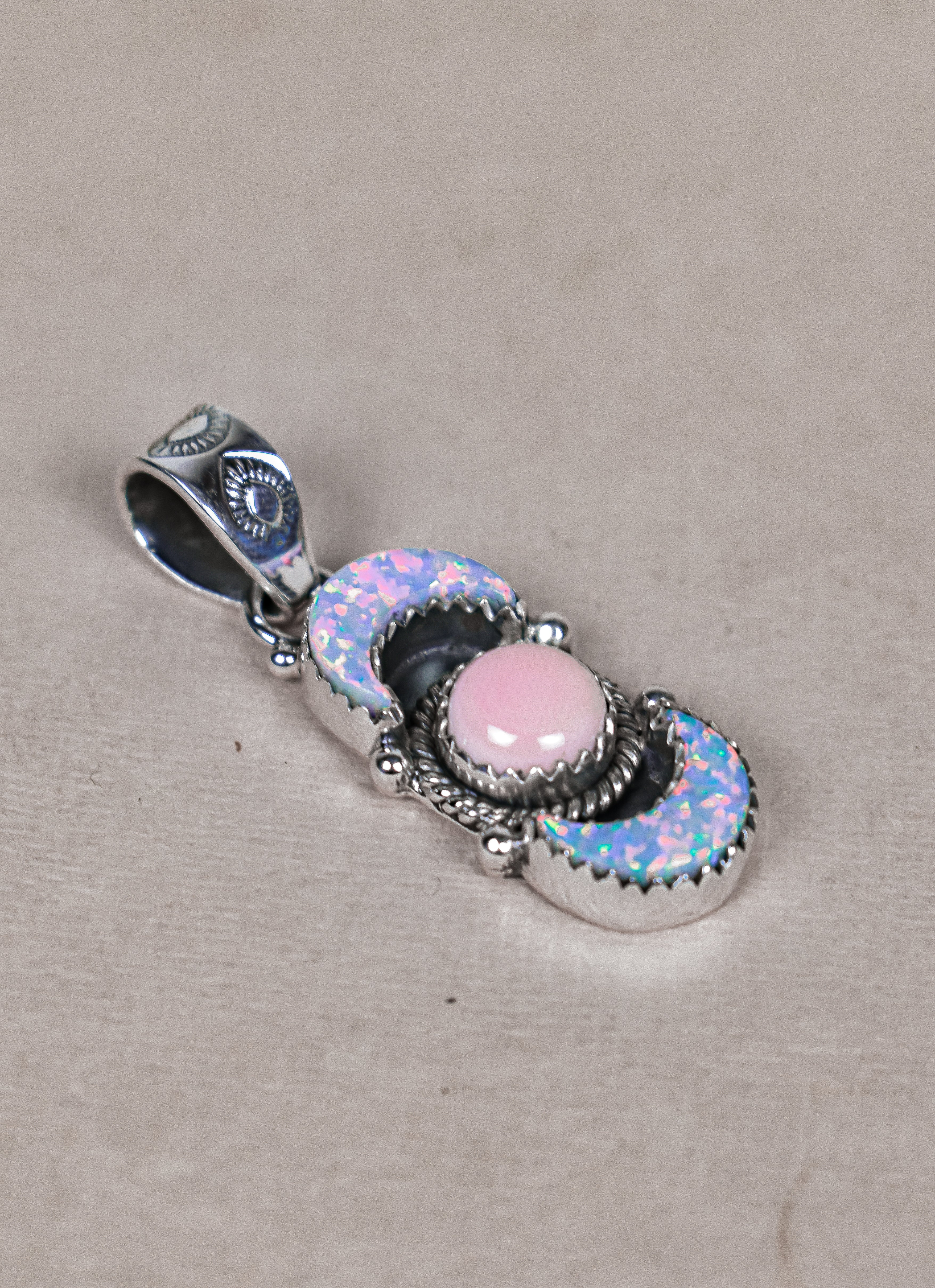 Lunar Crescent Pendant-Pendant Necklaces-Krush Kandy, Women's Online Fashion Boutique Located in Phoenix, Arizona (Scottsdale Area)