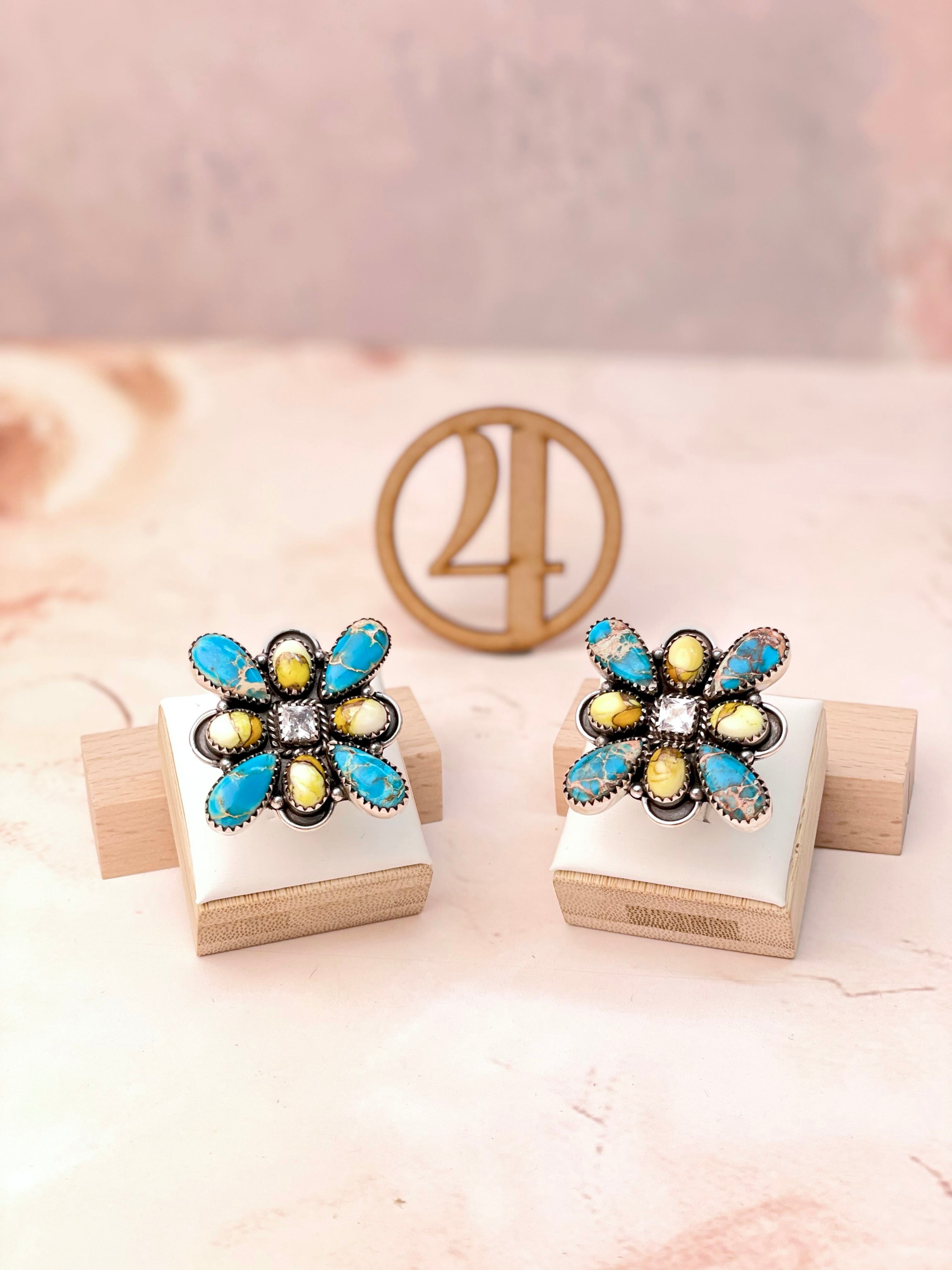 Desert Jasper Multi Cluster Rings-Rings-Krush Kandy, Women's Online Fashion Boutique Located in Phoenix, Arizona (Scottsdale Area)