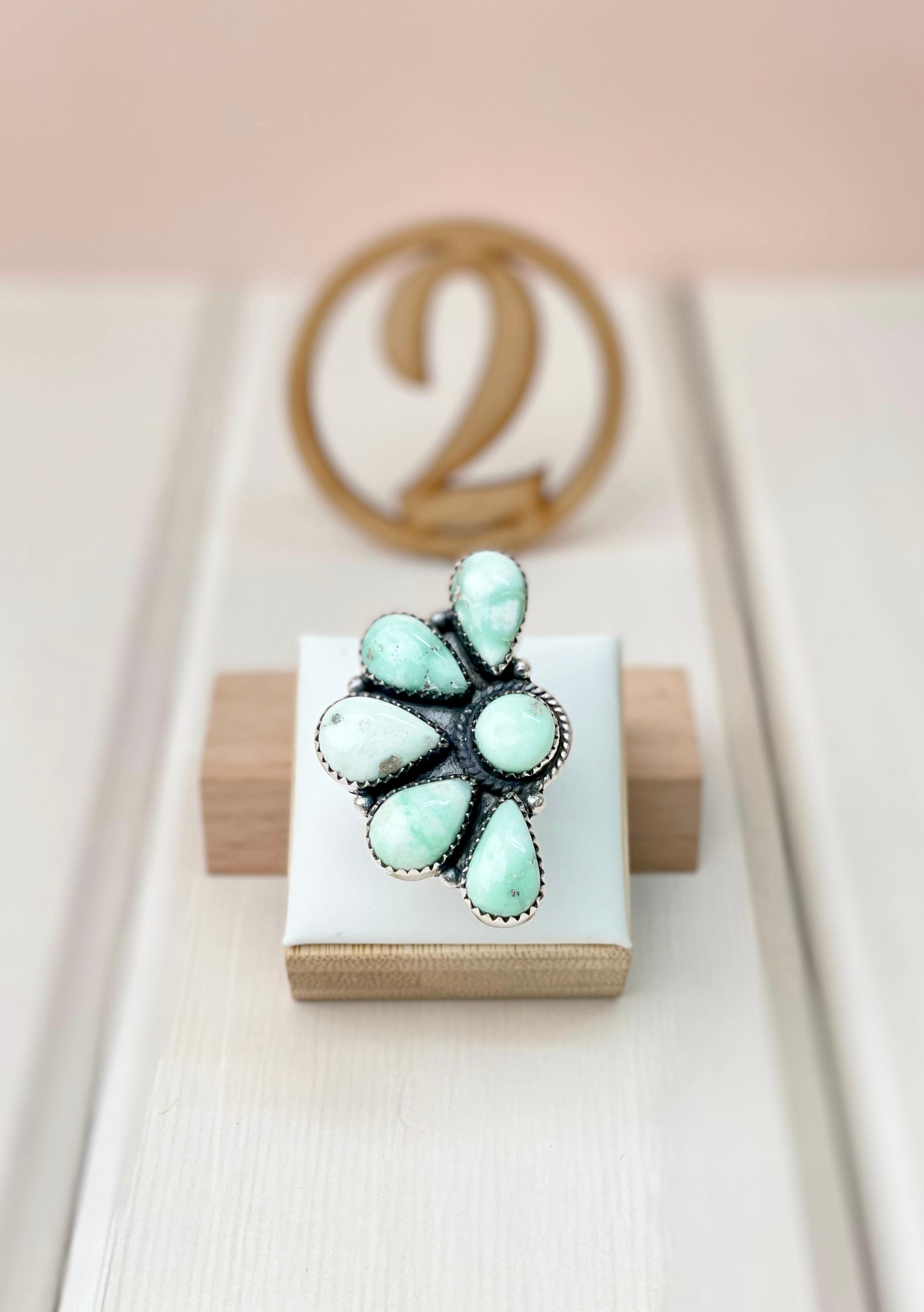 Paloma Half Cluster Rings-Rings-Krush Kandy, Women's Online Fashion Boutique Located in Phoenix, Arizona (Scottsdale Area)