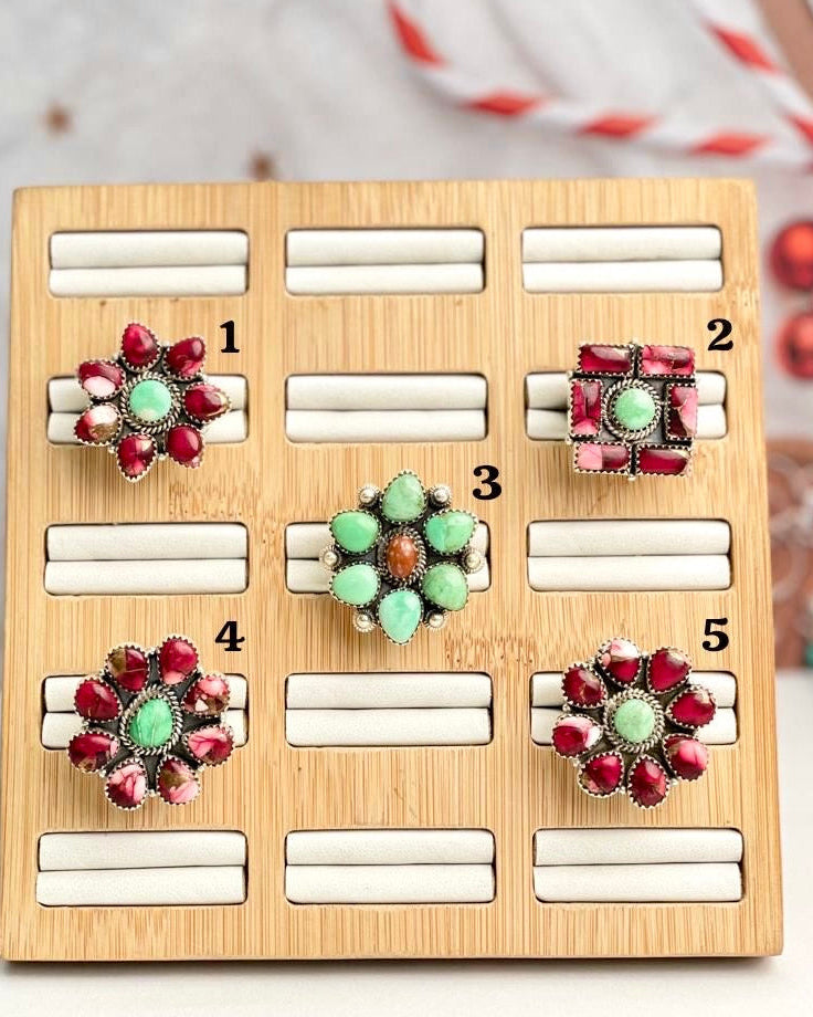 Dahlia Ring Clusters-Rings-Krush Kandy, Women's Online Fashion Boutique Located in Phoenix, Arizona (Scottsdale Area)