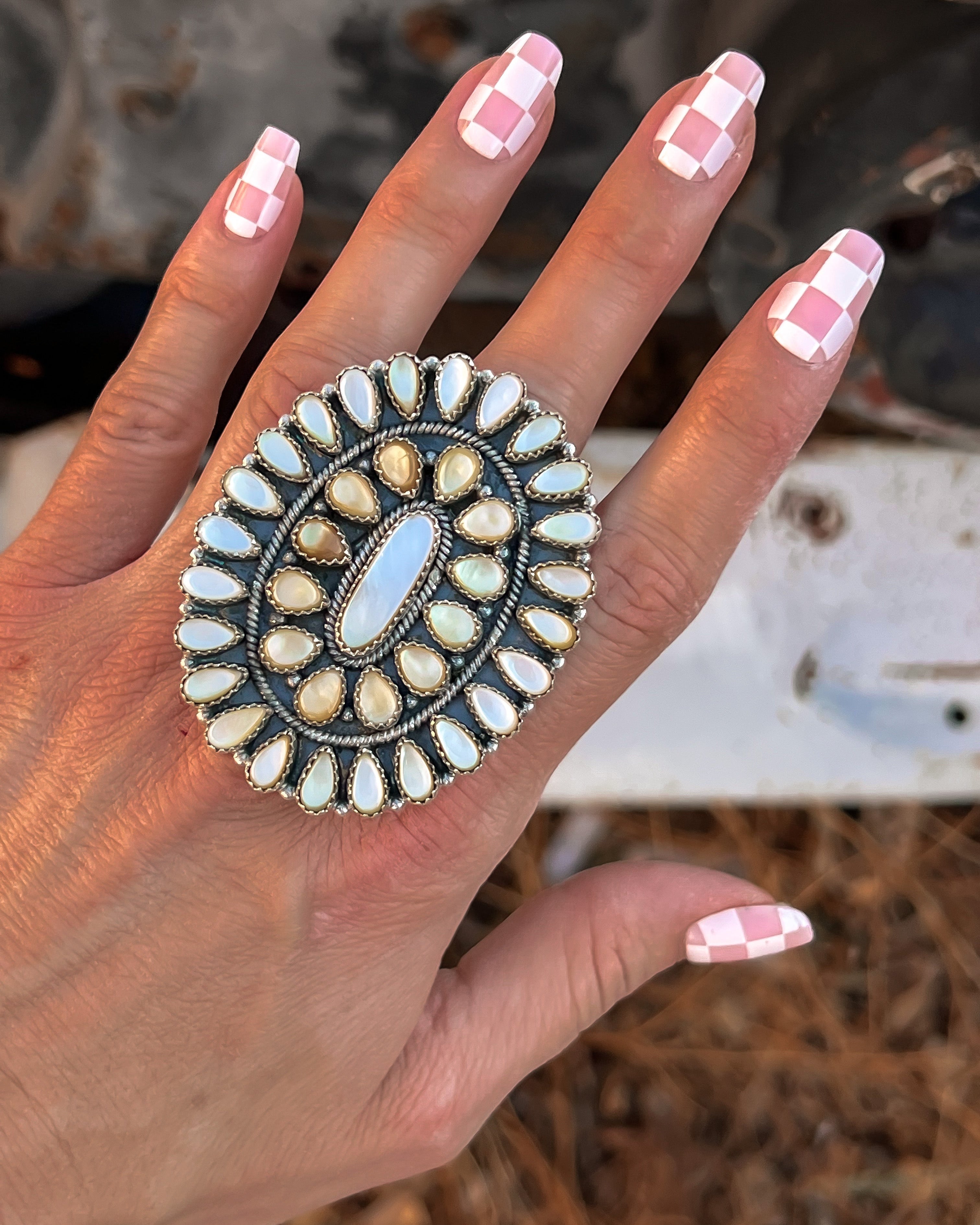 Big Mama Concho Ring MADE TO ORDER-Cluster Rings-Krush Kandy, Women's Online Fashion Boutique Located in Phoenix, Arizona (Scottsdale Area)