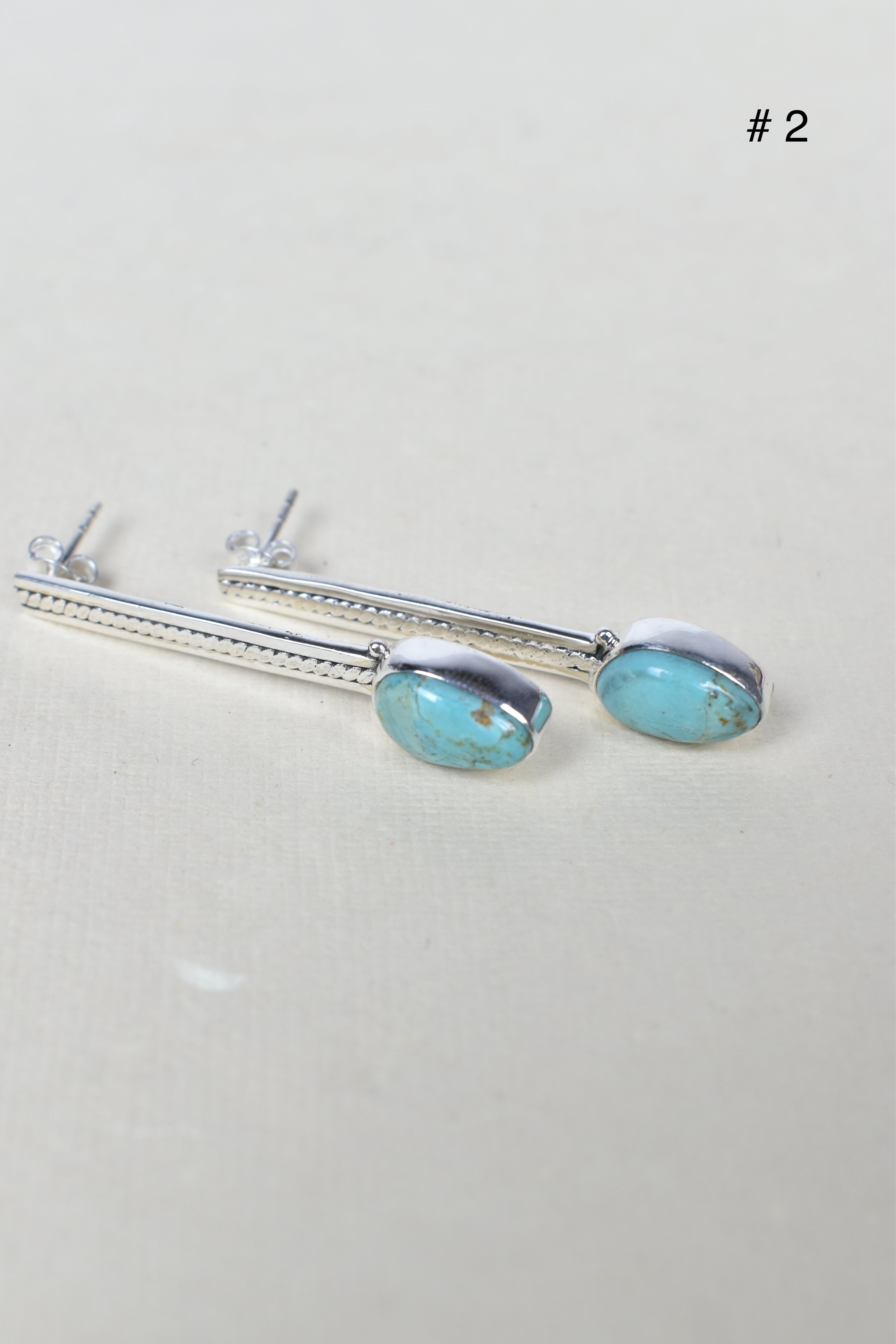 Silver Solitaire Bar Earrings-Drop Earrings-Krush Kandy, Women's Online Fashion Boutique Located in Phoenix, Arizona (Scottsdale Area)