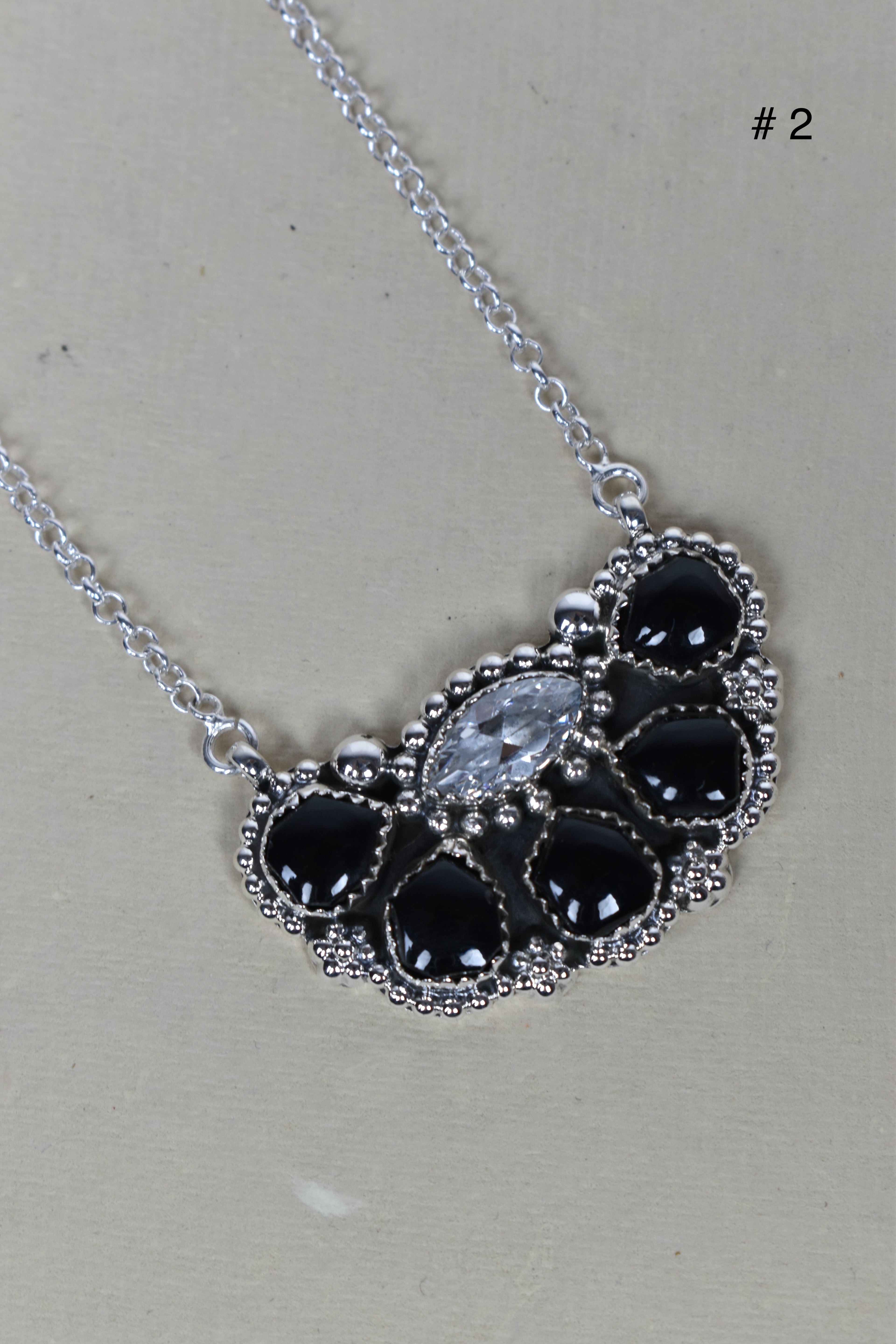 Paw Pad CZ & Stone Necklace-Pendant Necklaces-Krush Kandy, Women's Online Fashion Boutique Located in Phoenix, Arizona (Scottsdale Area)