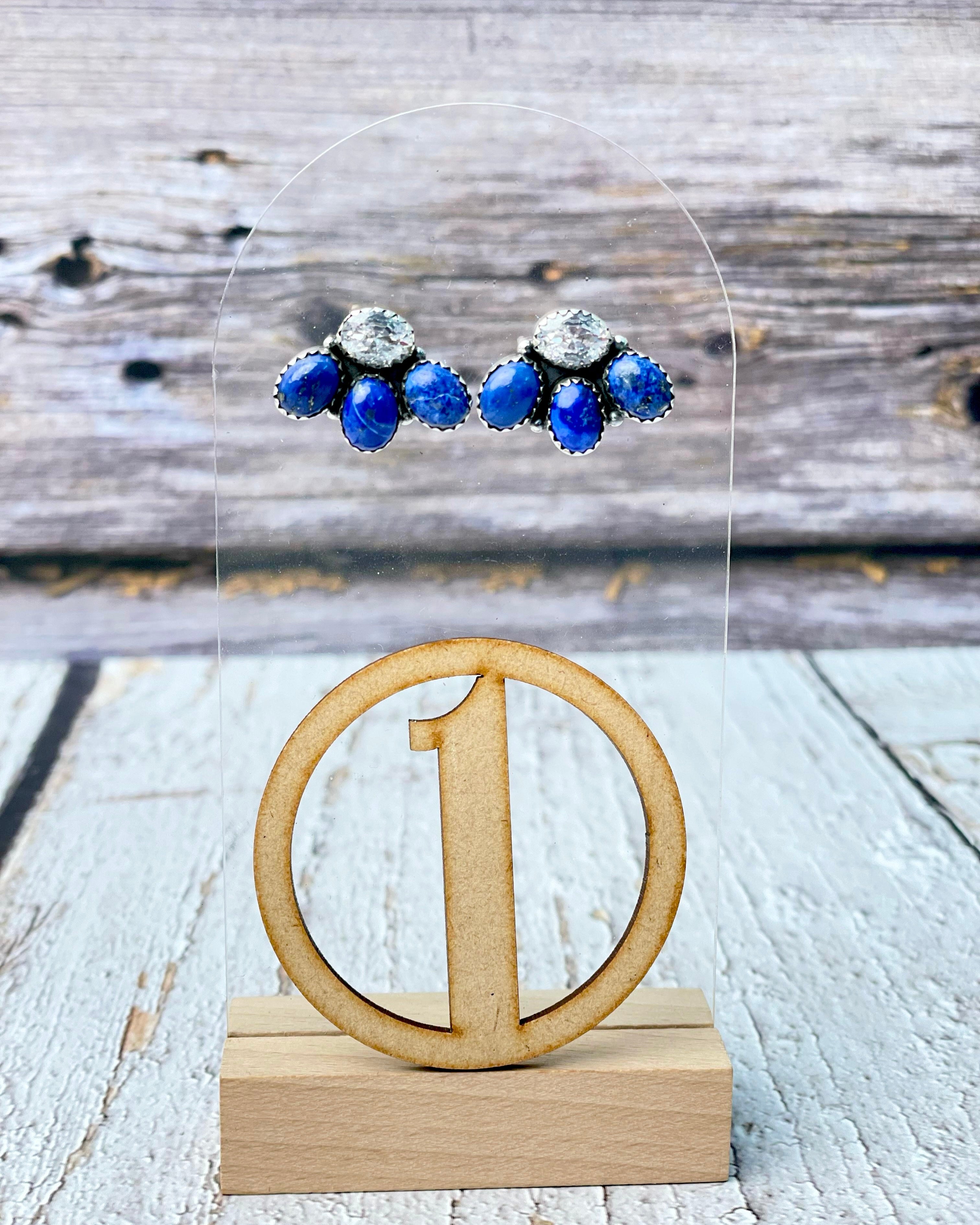 Mini Crystal Cluster Earrings-Earrings-Krush Kandy, Women's Online Fashion Boutique Located in Phoenix, Arizona (Scottsdale Area)