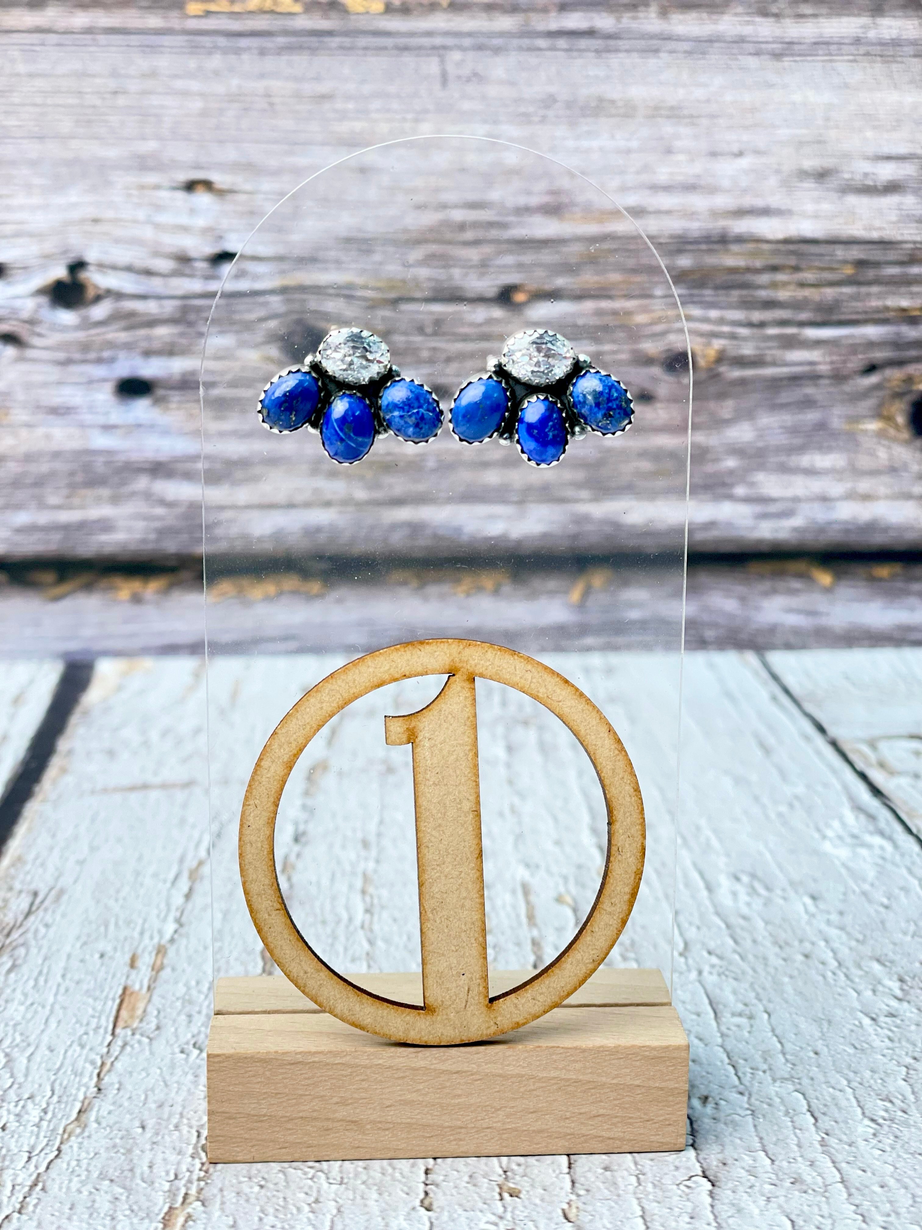 Mini Crystal Cluster Earrings-Earrings-Krush Kandy, Women's Online Fashion Boutique Located in Phoenix, Arizona (Scottsdale Area)