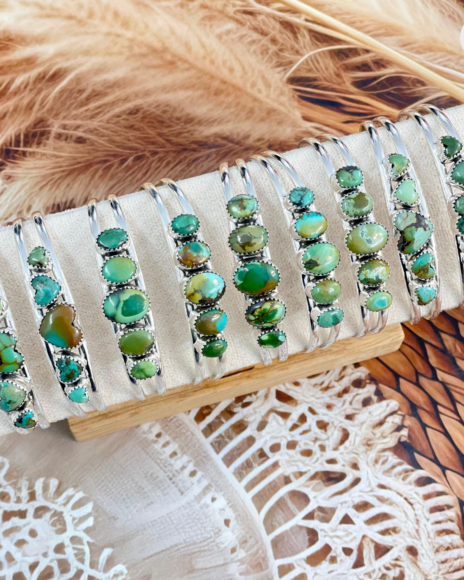 One Of A Kind Turquoise Bracelets-Bracelets-Krush Kandy, Women's Online Fashion Boutique Located in Phoenix, Arizona (Scottsdale Area)