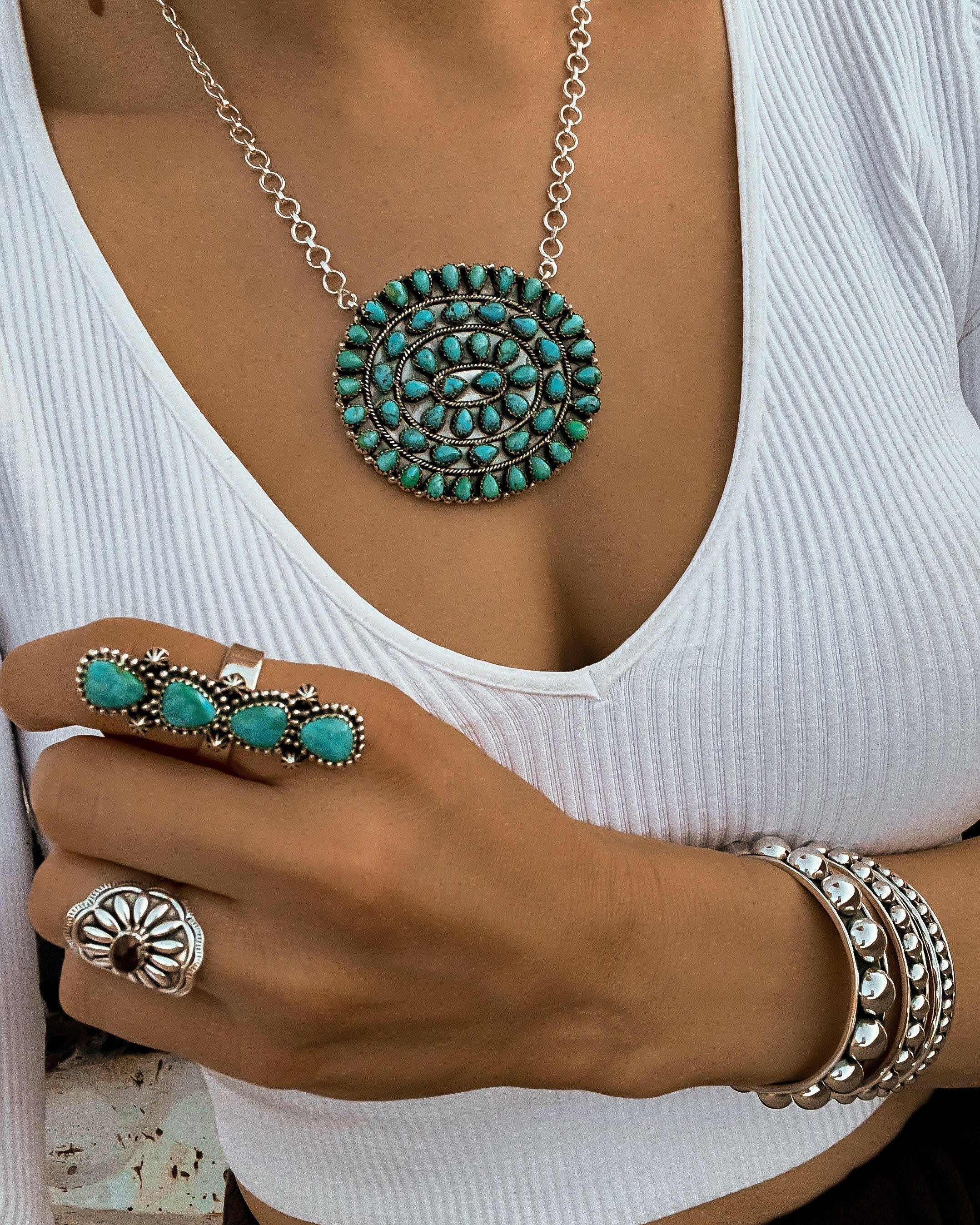 Big Momma Concho Necklace | Krush Exclusive!-Krush Kandy, Women's Online Fashion Boutique Located in Phoenix, Arizona (Scottsdale Area)