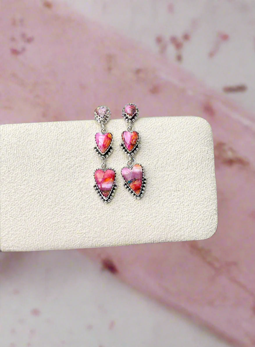 You Have My Heart Drop Earrings MADE TO ORDER-Earrings-Krush Kandy, Women's Online Fashion Boutique Located in Phoenix, Arizona (Scottsdale Area)