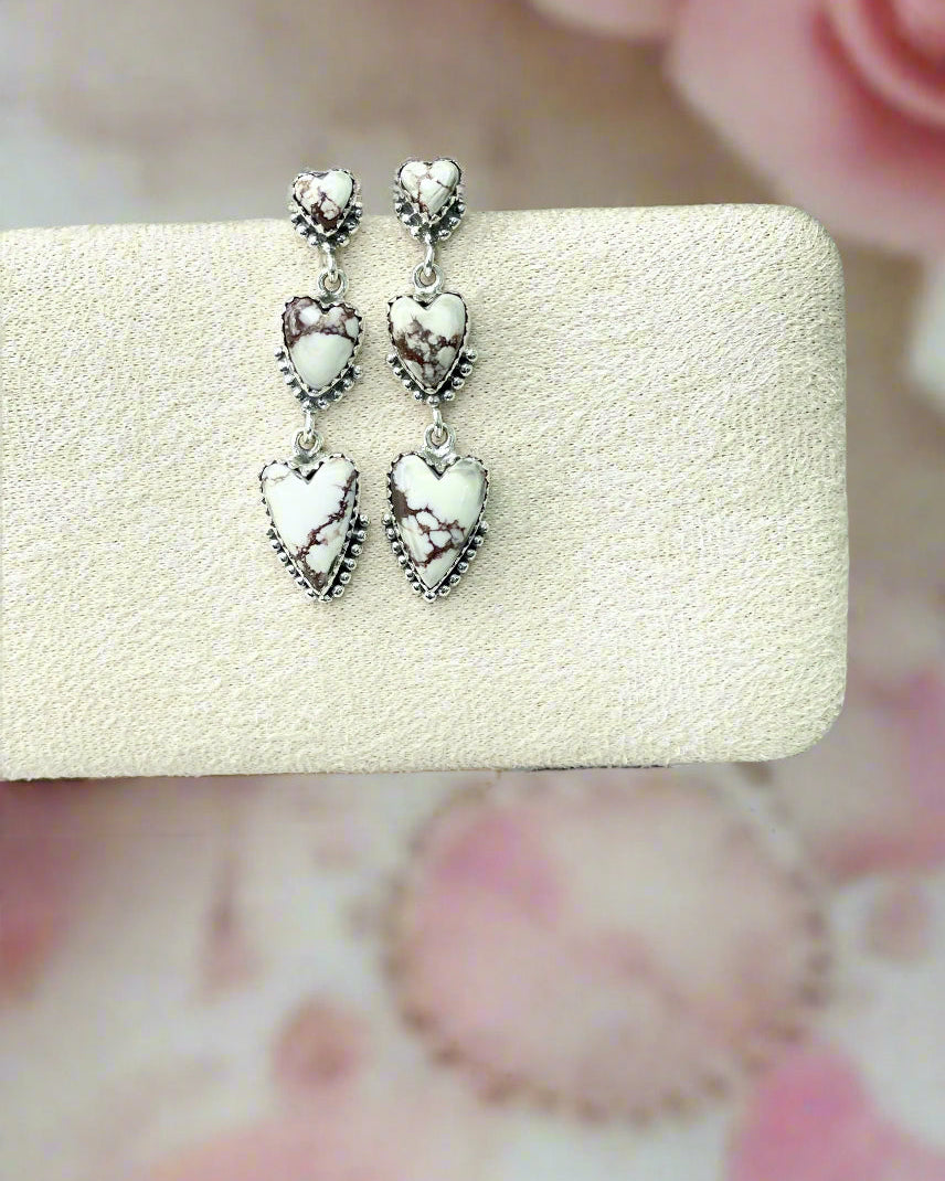 You Have My Heart Drop Earrings MADE TO ORDER-Earrings-Krush Kandy, Women's Online Fashion Boutique Located in Phoenix, Arizona (Scottsdale Area)