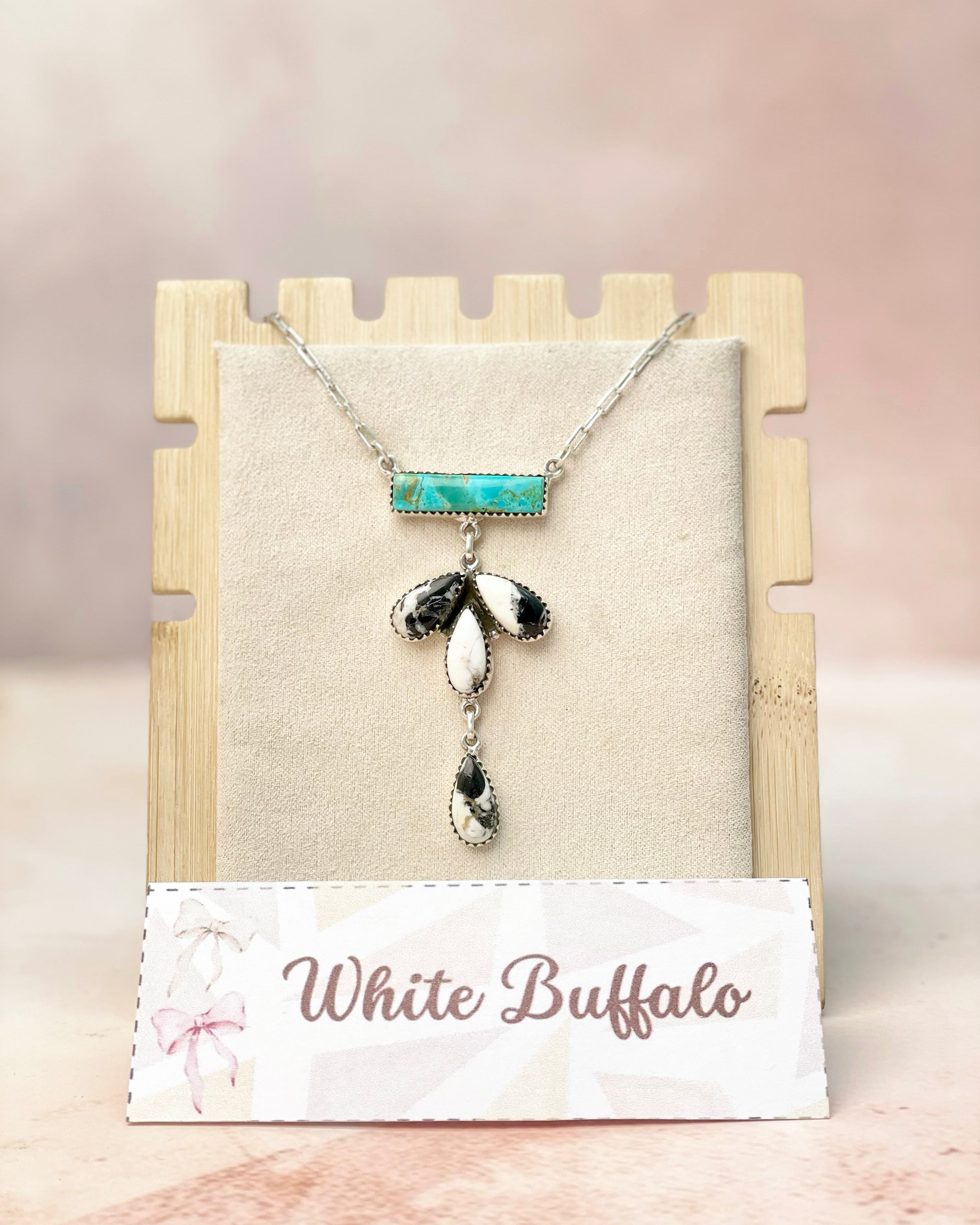 Evelyn's Cluster Bar Necklace-Necklaces-Krush Kandy, Women's Online Fashion Boutique Located in Phoenix, Arizona (Scottsdale Area)