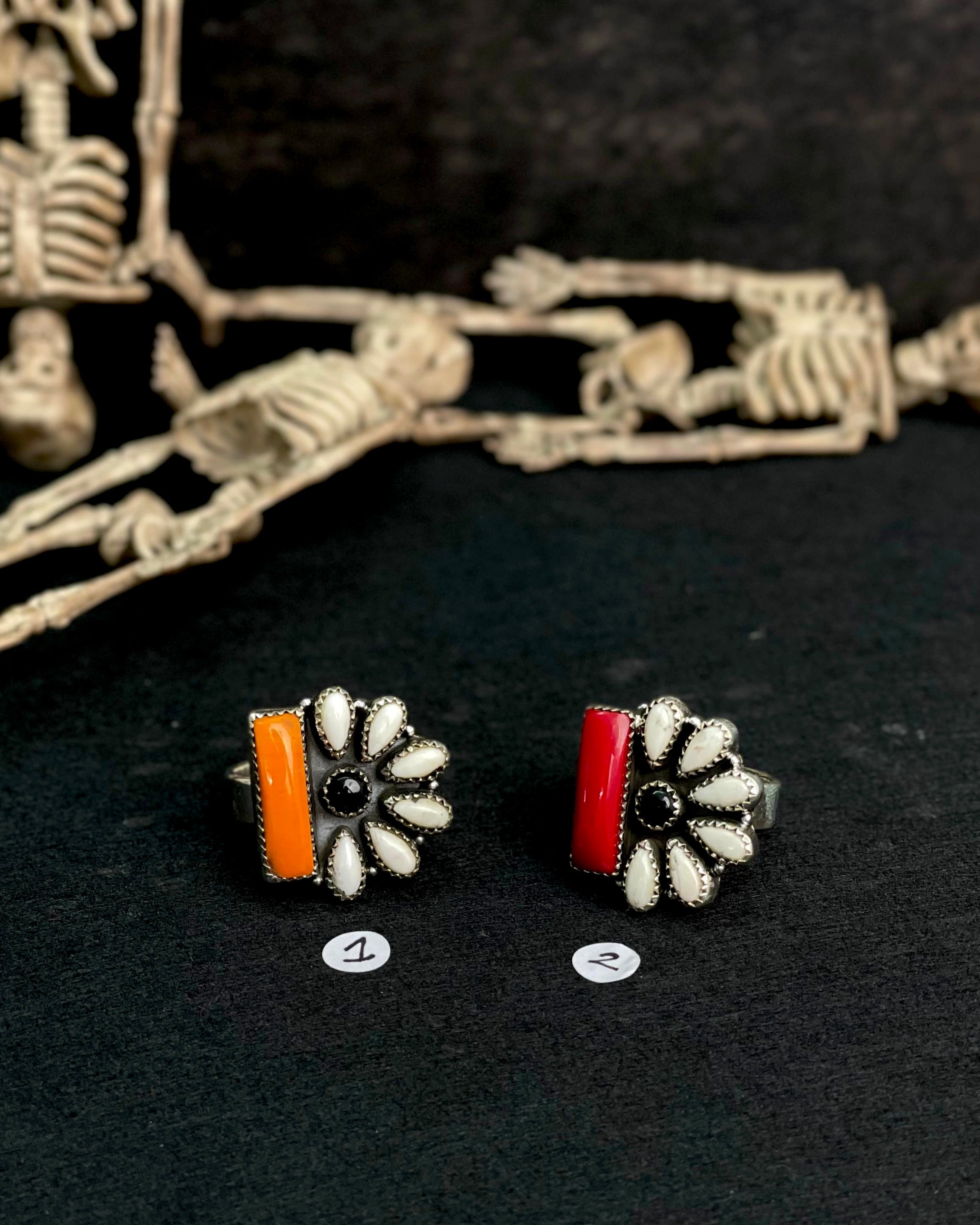 Half Blossom Bar Halloween Rings sno 37-Rings-Krush Kandy, Women's Online Fashion Boutique Located in Phoenix, Arizona (Scottsdale Area)