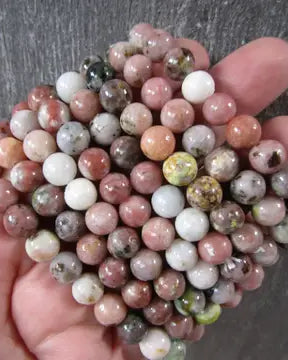 8mm Pink Lepidolite Beaded Stretch Bracelet-Beaded Bracelets-Krush Kandy, Women's Online Fashion Boutique Located in Phoenix, Arizona (Scottsdale Area)