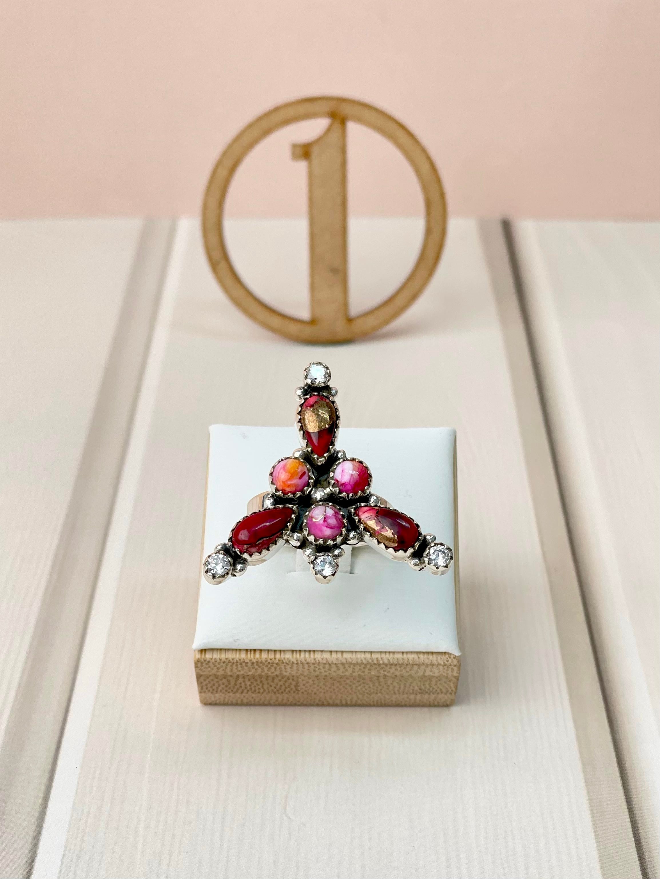 Red Dahlia One of a Kind Rings-Rings-Krush Kandy, Women's Online Fashion Boutique Located in Phoenix, Arizona (Scottsdale Area)