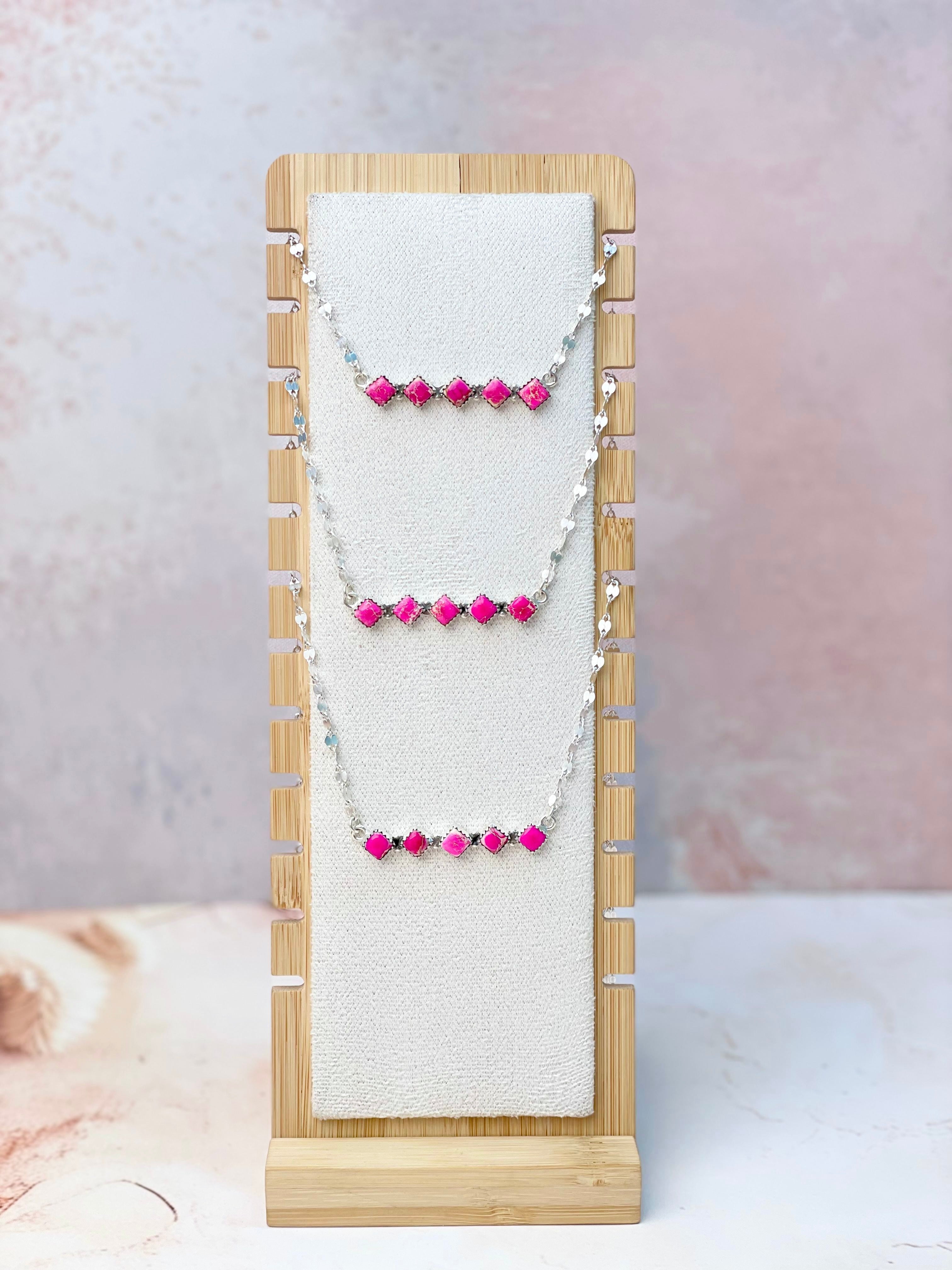 Desert Bar Jasper Fancy Chain Necklace-Necklaces-Krush Kandy, Women's Online Fashion Boutique Located in Phoenix, Arizona (Scottsdale Area)