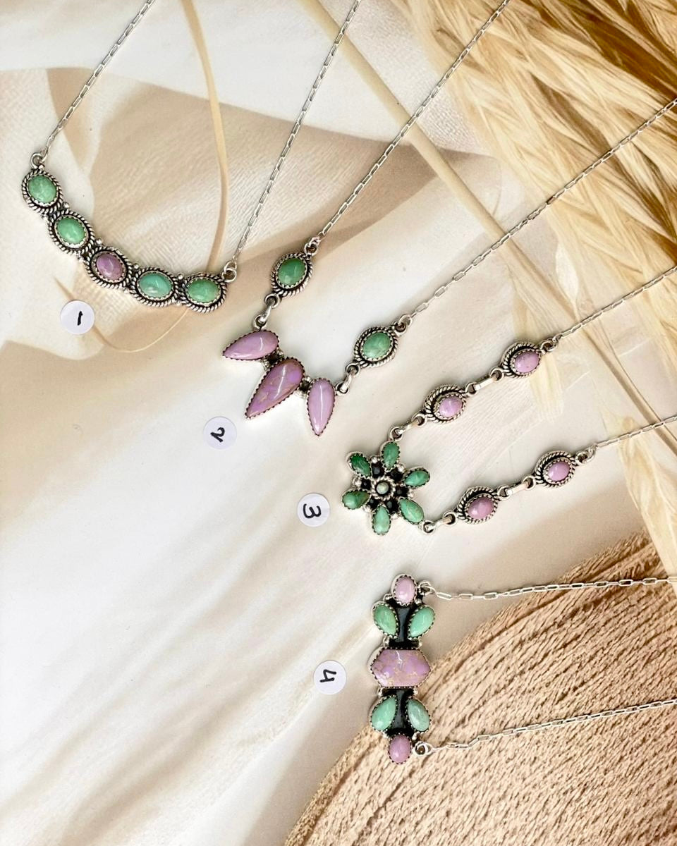 Varascite & Phosphoderite Necklace Sno 39-Necklaces-Krush Kandy, Women's Online Fashion Boutique Located in Phoenix, Arizona (Scottsdale Area)