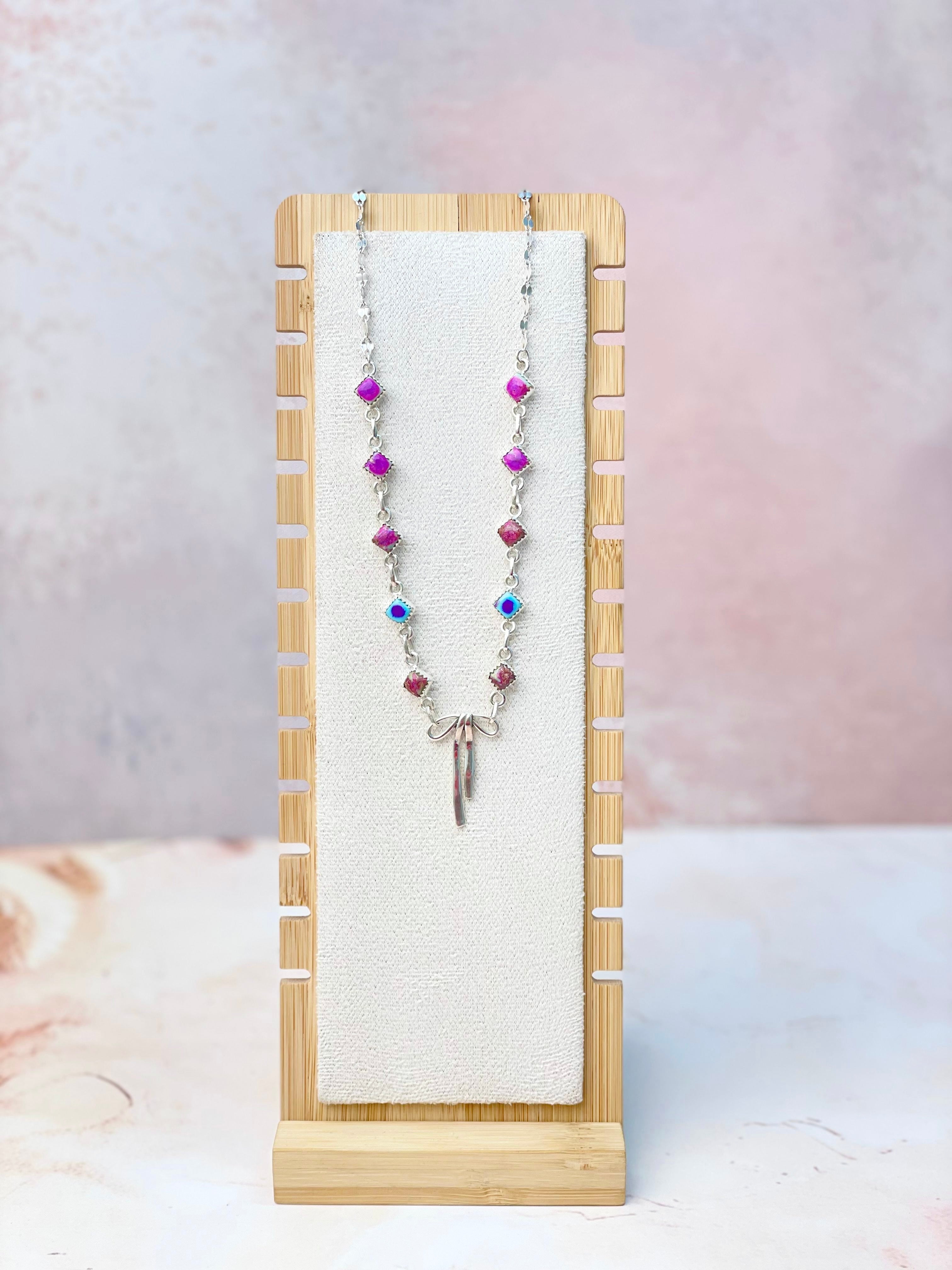 Desert Jasper & Bow Necklace-Necklaces-Krush Kandy, Women's Online Fashion Boutique Located in Phoenix, Arizona (Scottsdale Area)