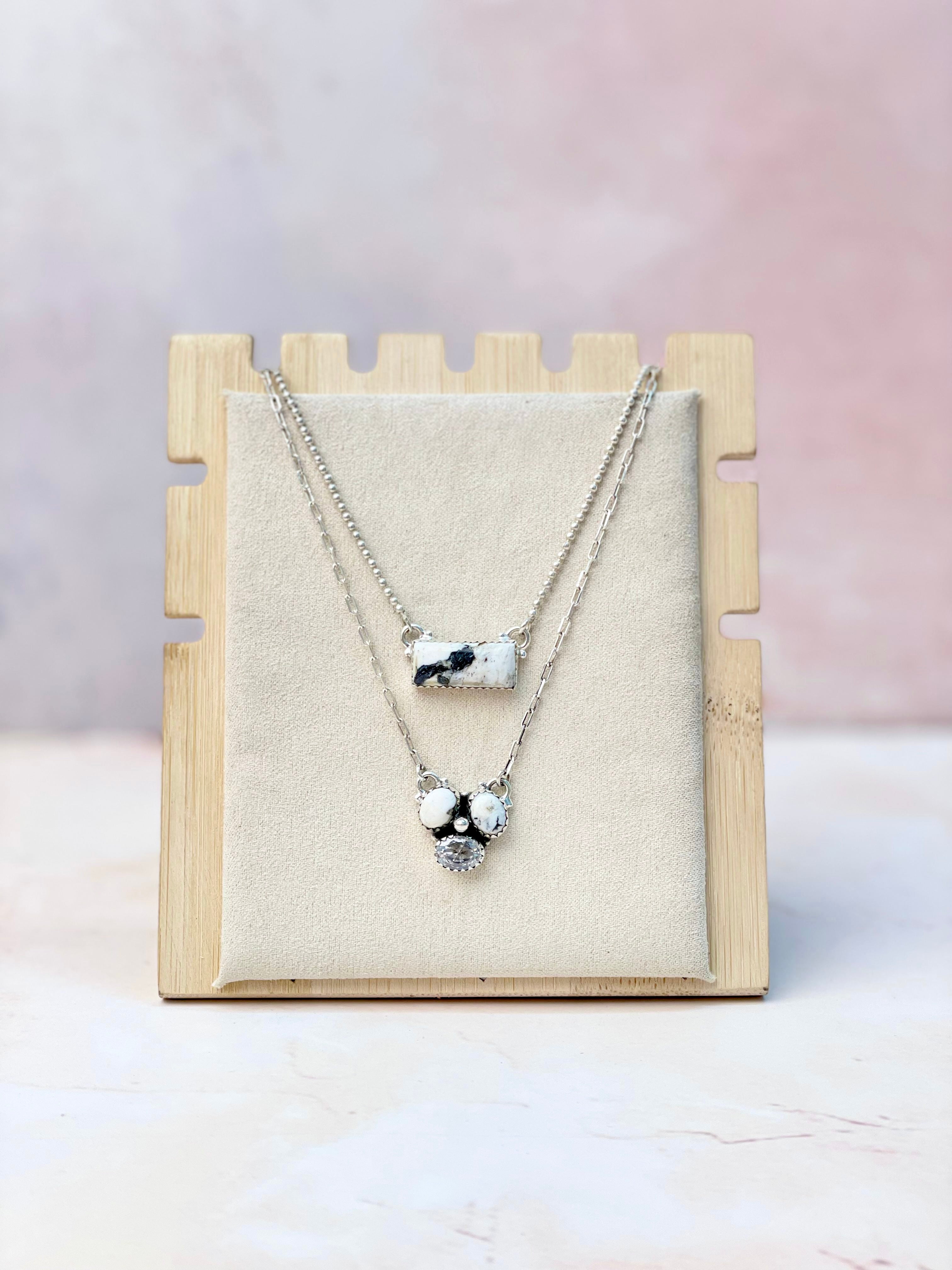 Baby Bar and Cluster Layered Necklace-Necklaces-Krush Kandy, Women's Online Fashion Boutique Located in Phoenix, Arizona (Scottsdale Area)