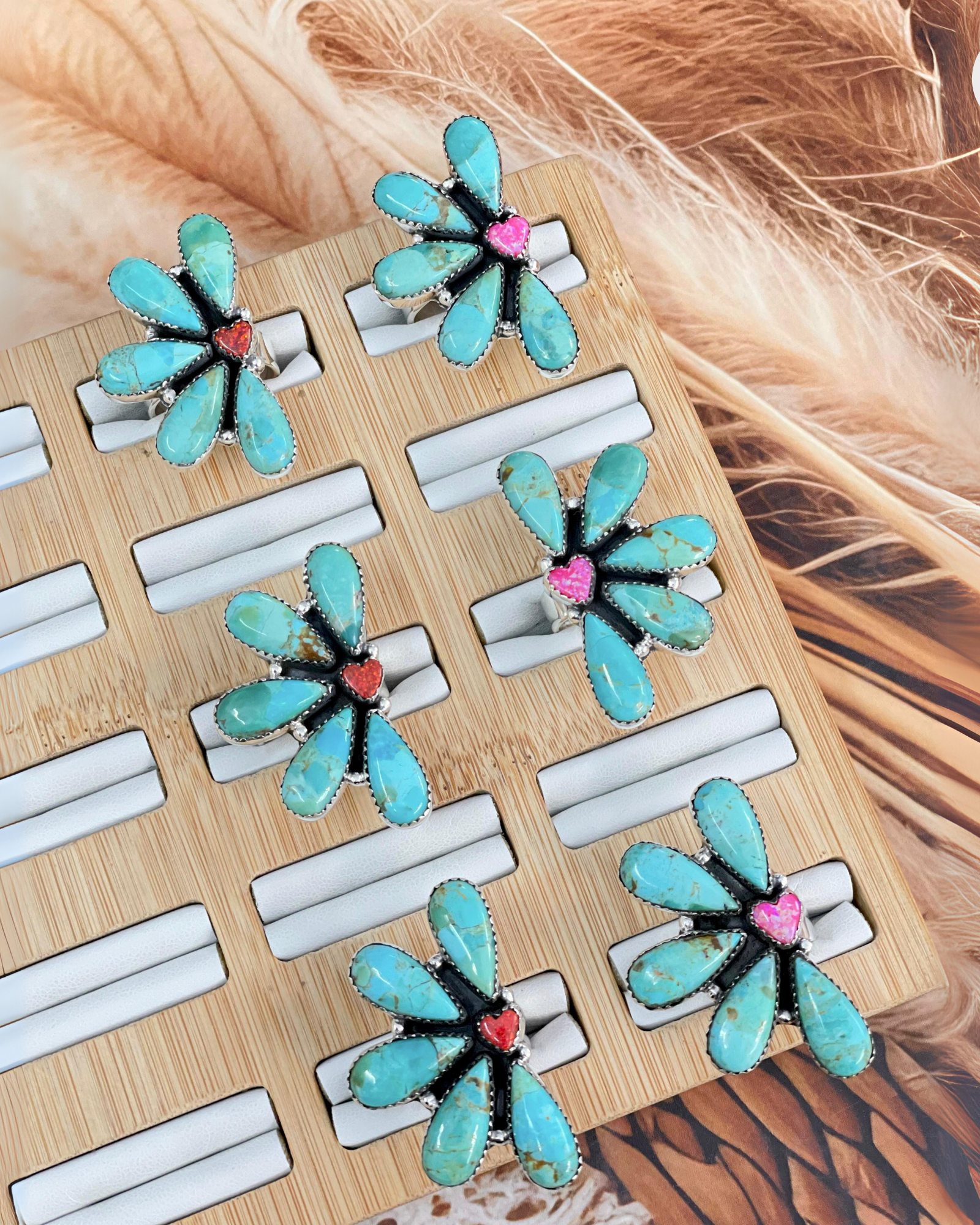 Heartfelt Horizon Half Cluster Ring-Rings-Krush Kandy, Women's Online Fashion Boutique Located in Phoenix, Arizona (Scottsdale Area)