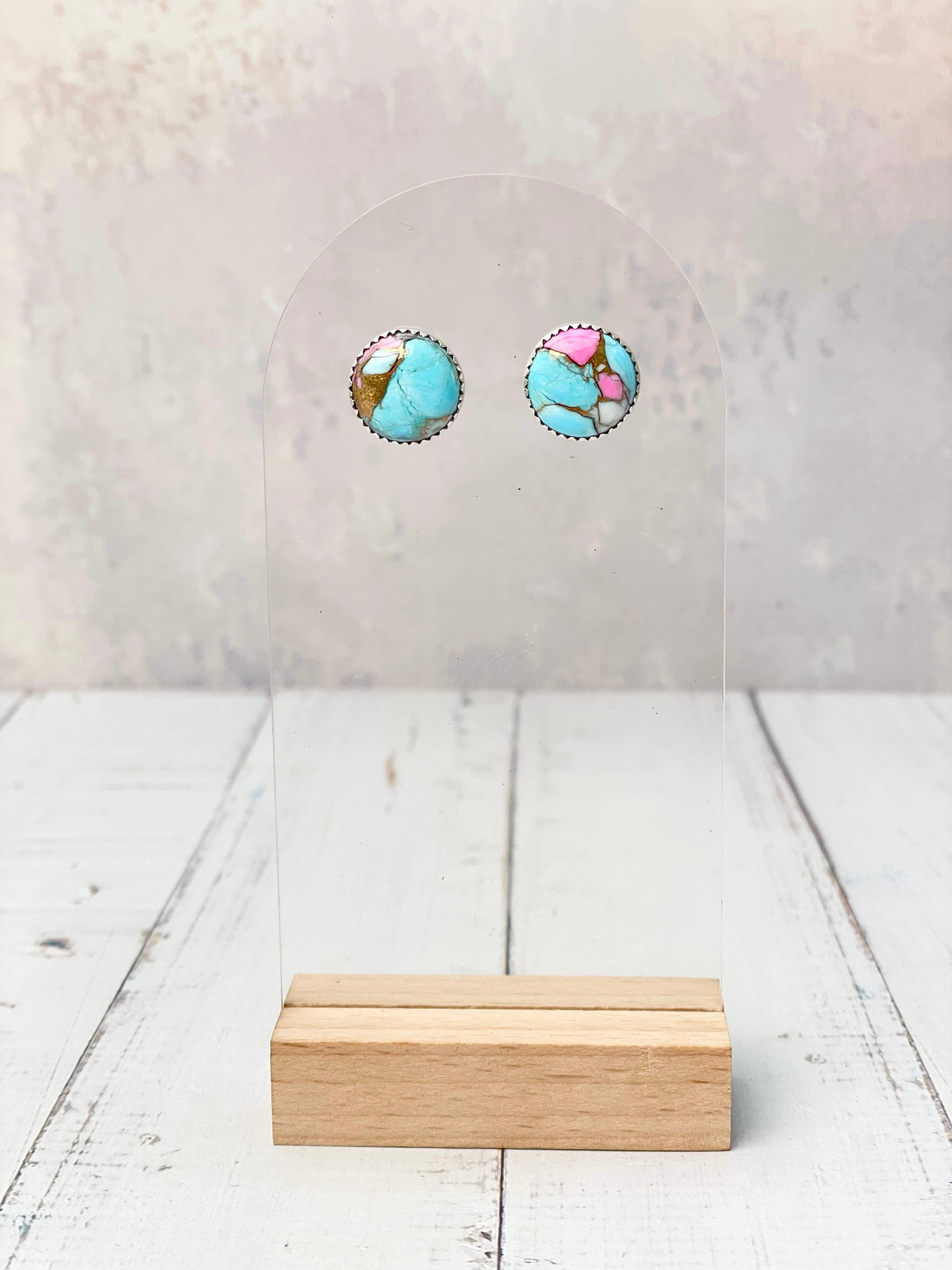 Cotton Kandy Circle Stud Earrings-Earrings-Krush Kandy, Women's Online Fashion Boutique Located in Phoenix, Arizona (Scottsdale Area)