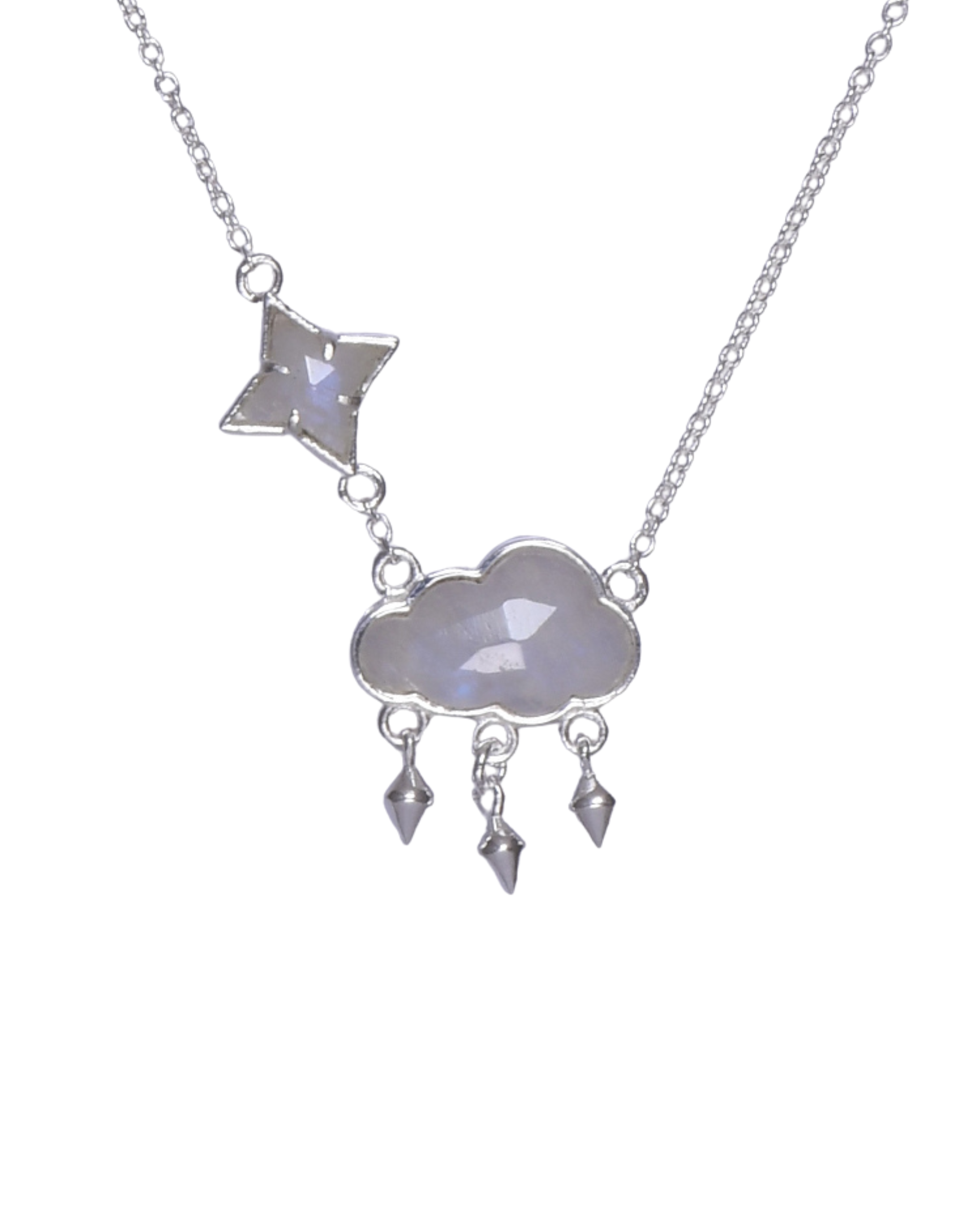 In The Clouds Stone Necklace-Necklaces-Krush Kandy, Women's Online Fashion Boutique Located in Phoenix, Arizona (Scottsdale Area)