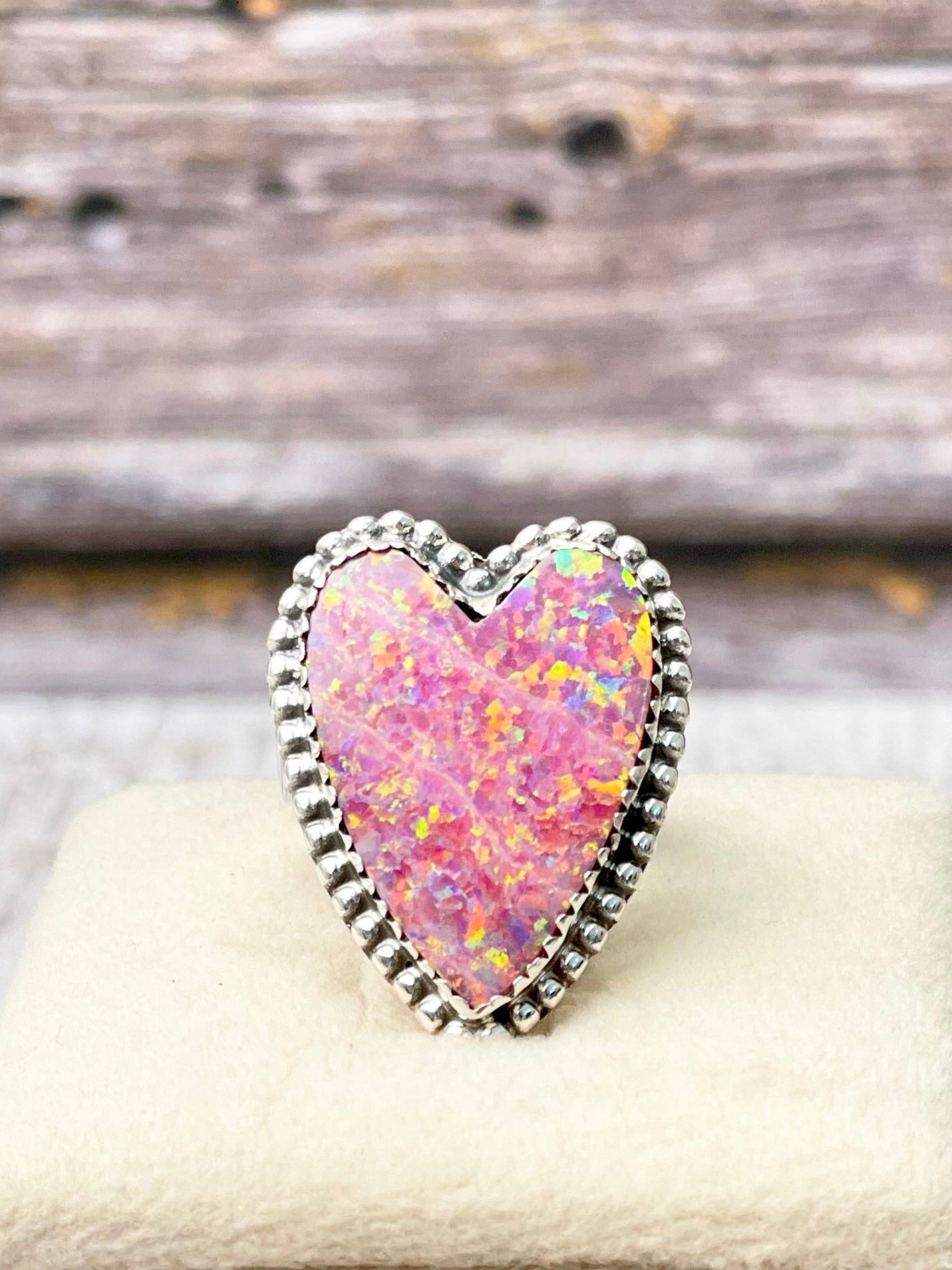 Long Heart Sterling Silver Ring MADE TO ORDER-Statement Rings-Krush Kandy, Women's Online Fashion Boutique Located in Phoenix, Arizona (Scottsdale Area)
