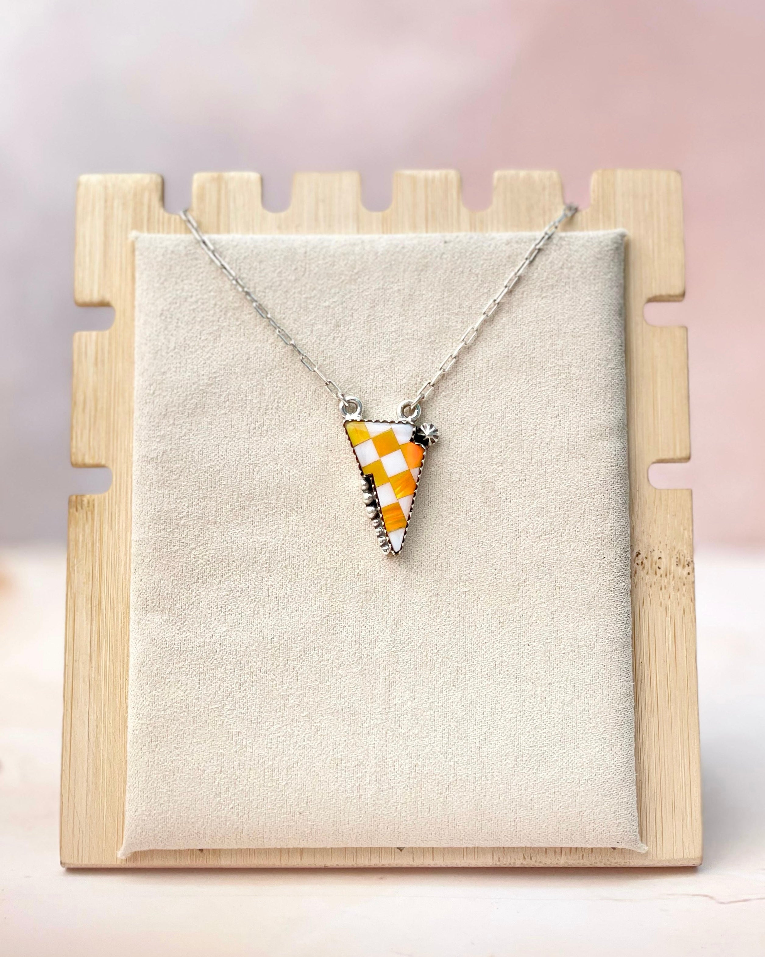 Orange Kandy Bolt Necklace-Necklaces-Krush Kandy, Women's Online Fashion Boutique Located in Phoenix, Arizona (Scottsdale Area)