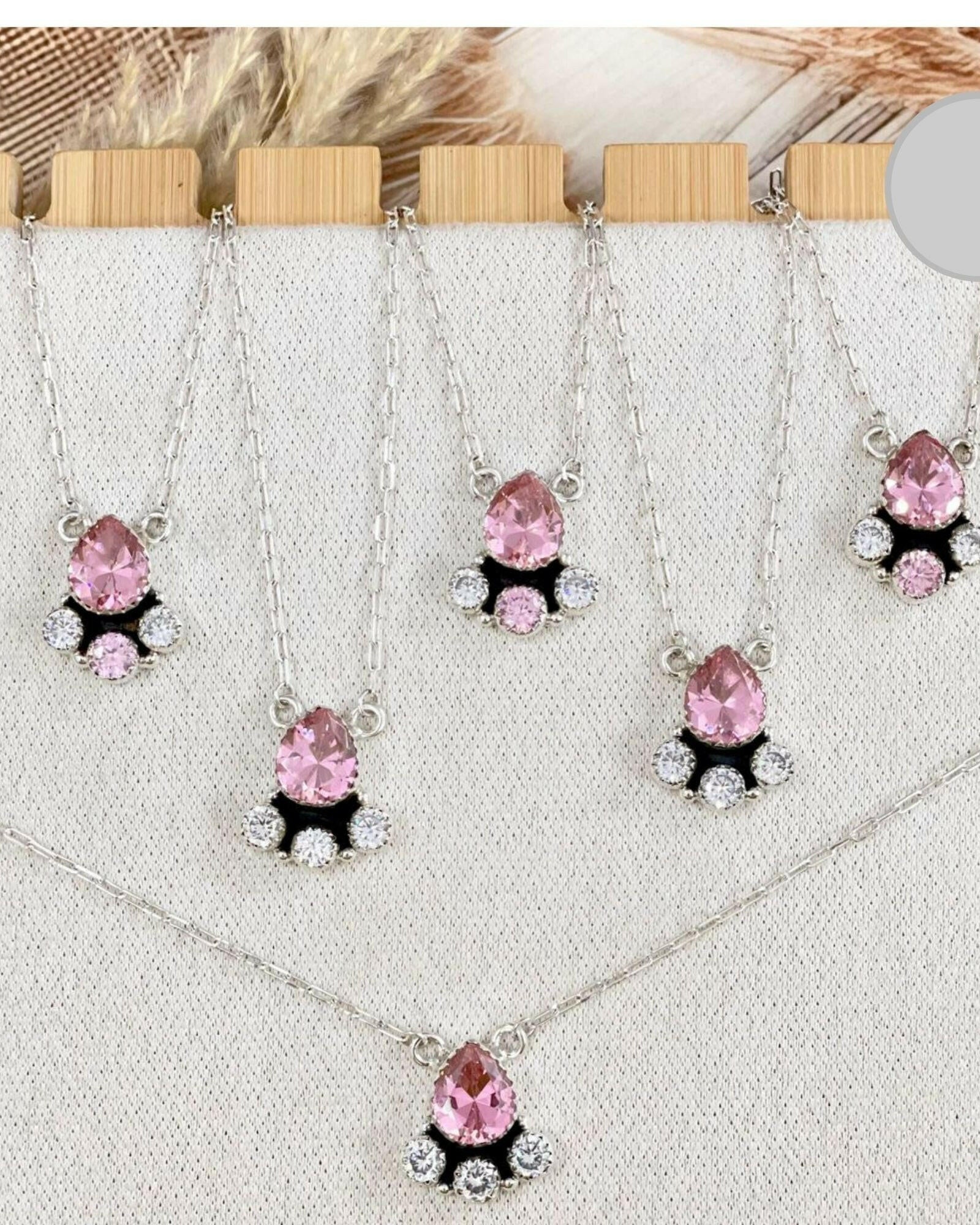 Happy Days Crystal Necklace-Chain Necklaces-Krush Kandy, Women's Online Fashion Boutique Located in Phoenix, Arizona (Scottsdale Area)