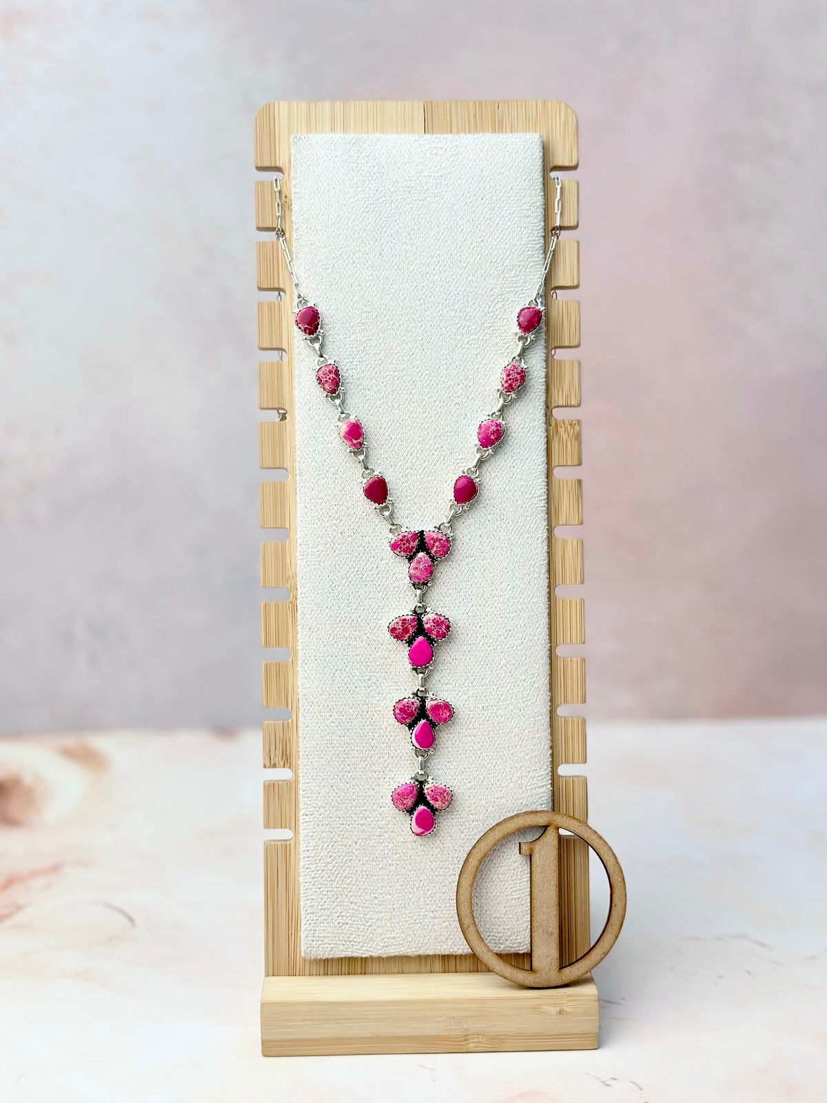 Desert Pink Jasper Necklace-Necklaces-Krush Kandy, Women's Online Fashion Boutique Located in Phoenix, Arizona (Scottsdale Area)