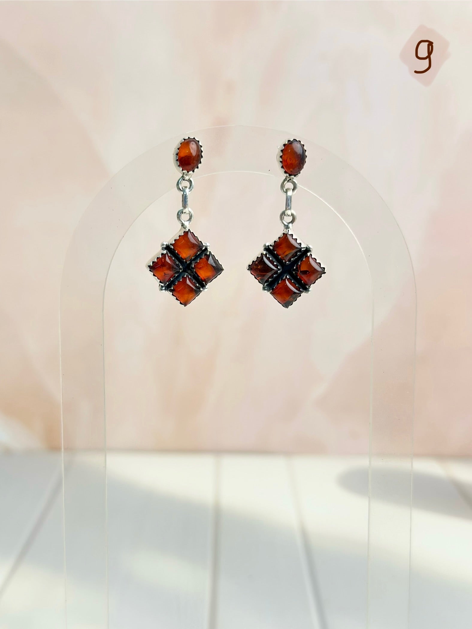 Amber, Turquoise & Crystals Mixed Earrings-Earrings-Krush Kandy, Women's Online Fashion Boutique Located in Phoenix, Arizona (Scottsdale Area)