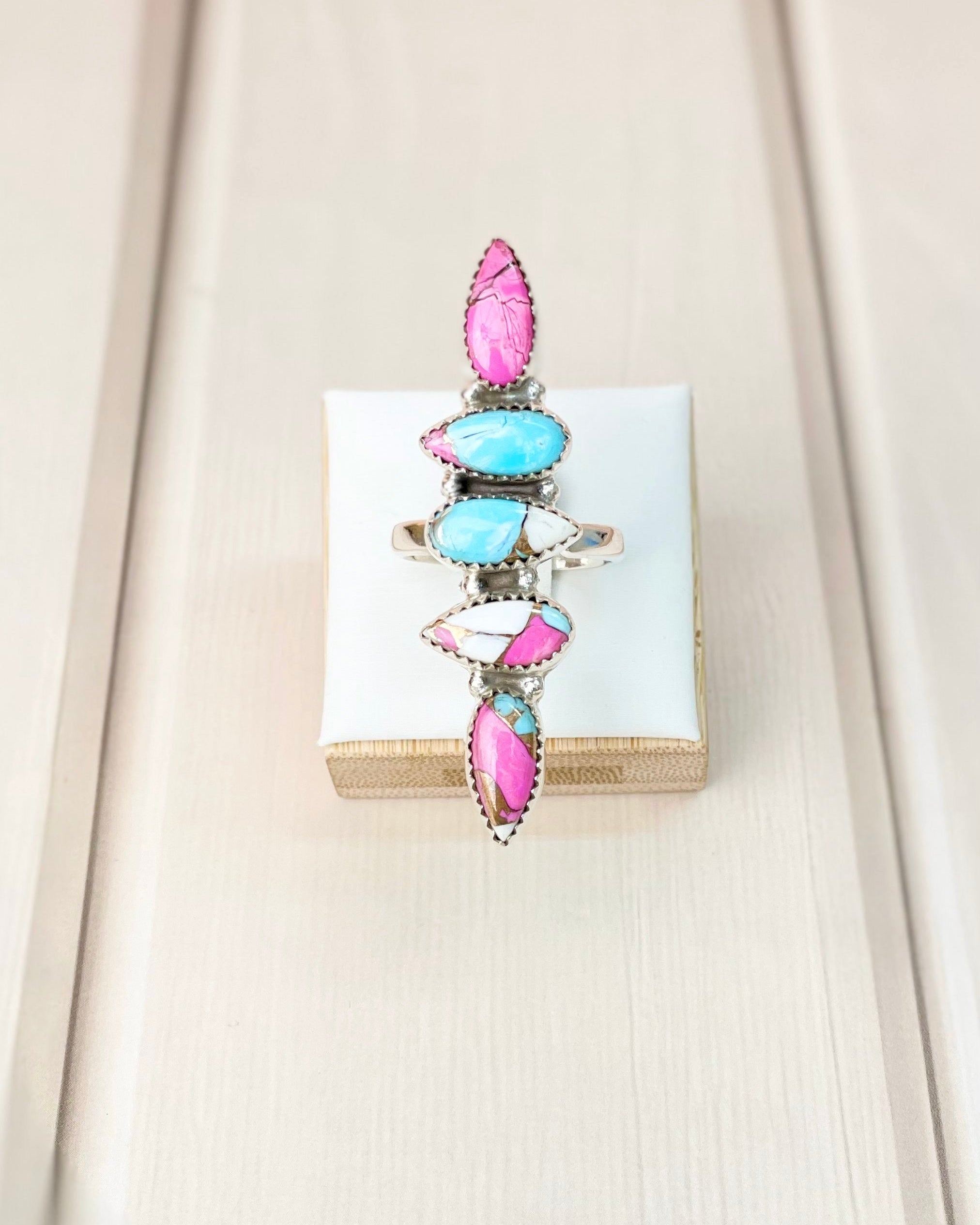 Boho Western Cotton Candy Ring-Rings-Krush Kandy, Women's Online Fashion Boutique Located in Phoenix, Arizona (Scottsdale Area)