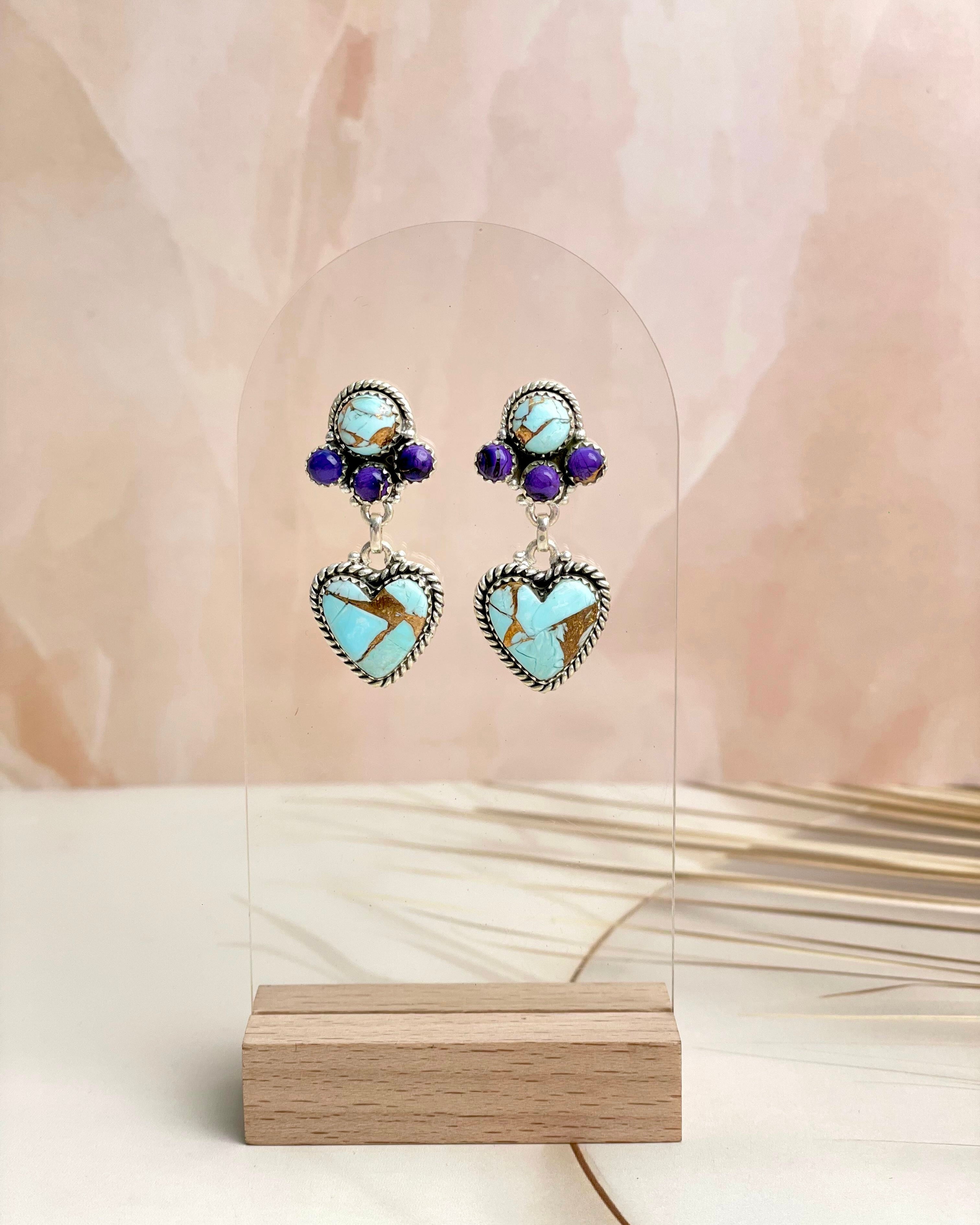 Make My Heart Drop Dahlia Stud Earrings-Earrings-Krush Kandy, Women's Online Fashion Boutique Located in Phoenix, Arizona (Scottsdale Area)