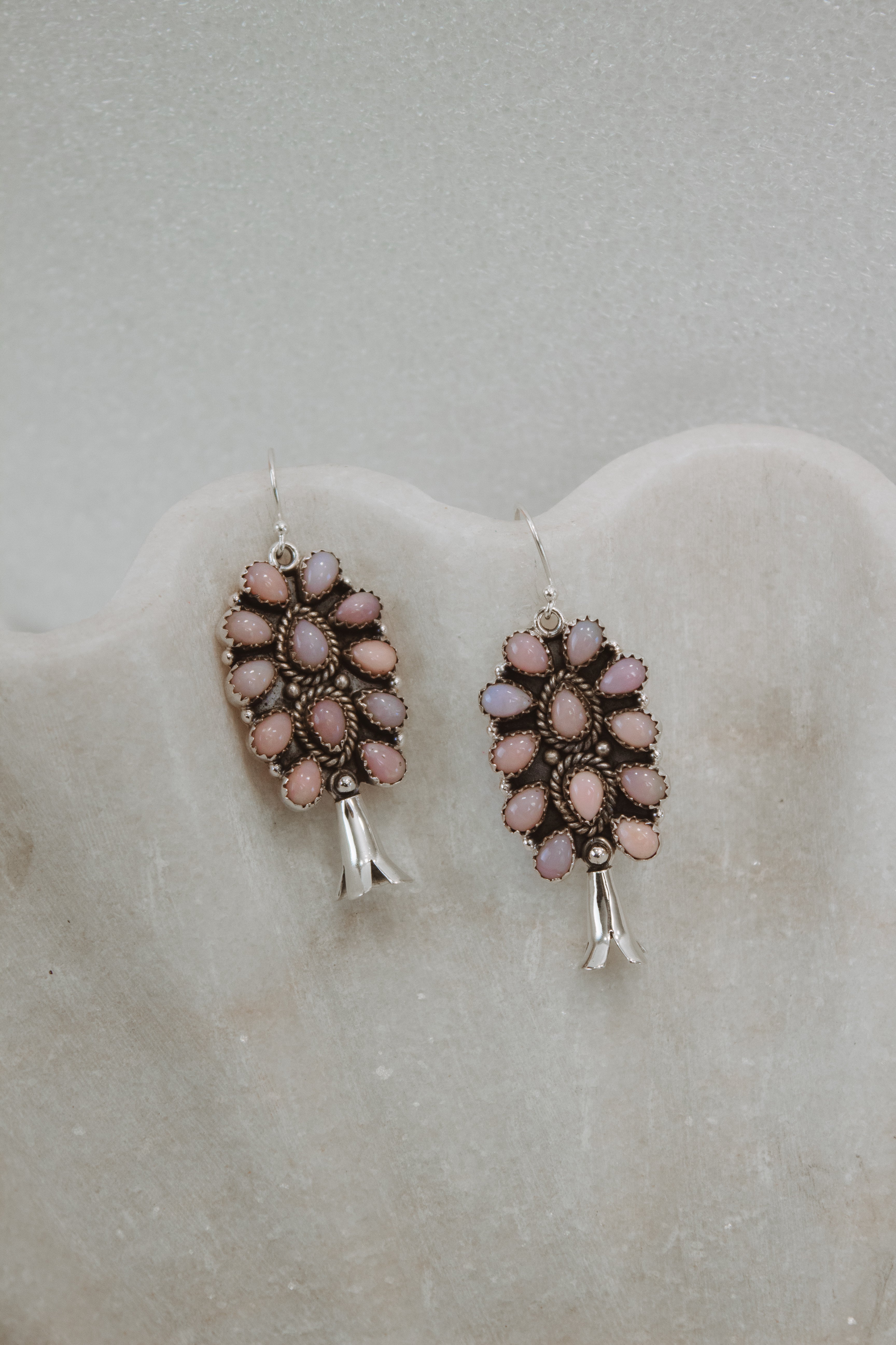 Squash Blossom Stone Cluster Earrings | Krush Exclusive-Drop Earrings-Krush Kandy, Women's Online Fashion Boutique Located in Phoenix, Arizona (Scottsdale Area)