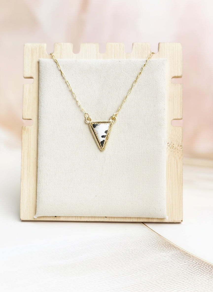 Triad Gold over Silver Multi Stone Necklace-Necklaces-Krush Kandy, Women's Online Fashion Boutique Located in Phoenix, Arizona (Scottsdale Area)