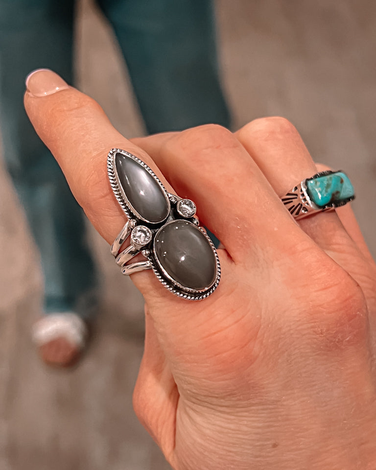 On Point CZ & Stone Ring-Statement Rings-Krush Kandy, Women's Online Fashion Boutique Located in Phoenix, Arizona (Scottsdale Area)