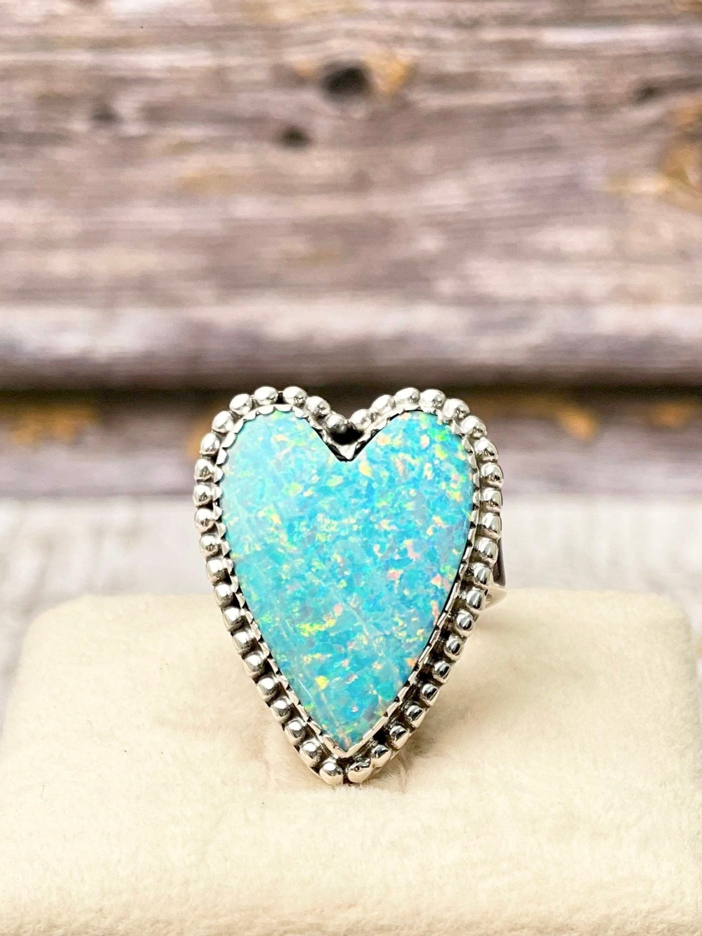Long Heart Sterling Silver Ring MADE TO ORDER-Statement Rings-Krush Kandy, Women's Online Fashion Boutique Located in Phoenix, Arizona (Scottsdale Area)