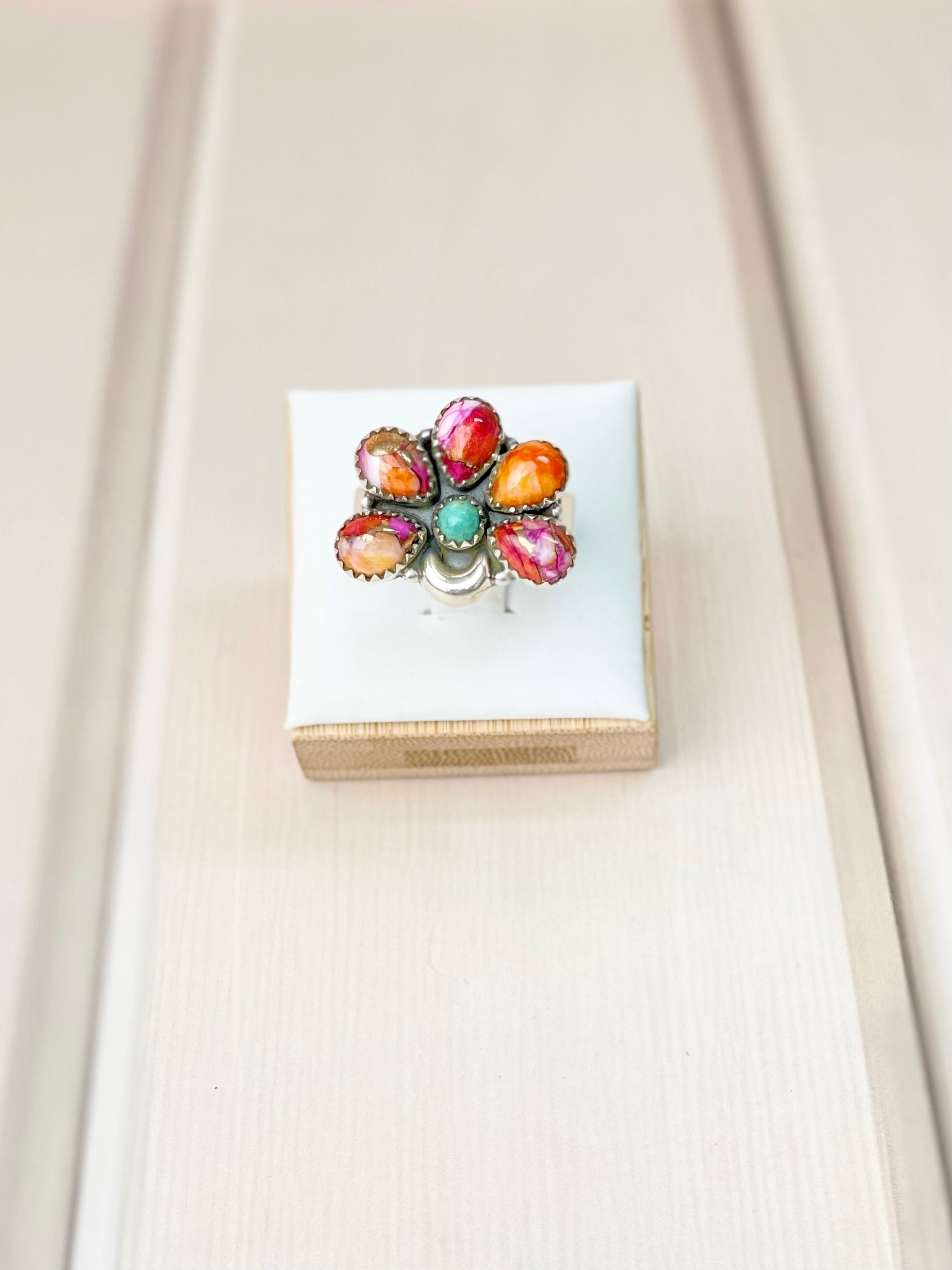 Starburst Wild West Half Daisy Ring-Rings-Krush Kandy, Women's Online Fashion Boutique Located in Phoenix, Arizona (Scottsdale Area)