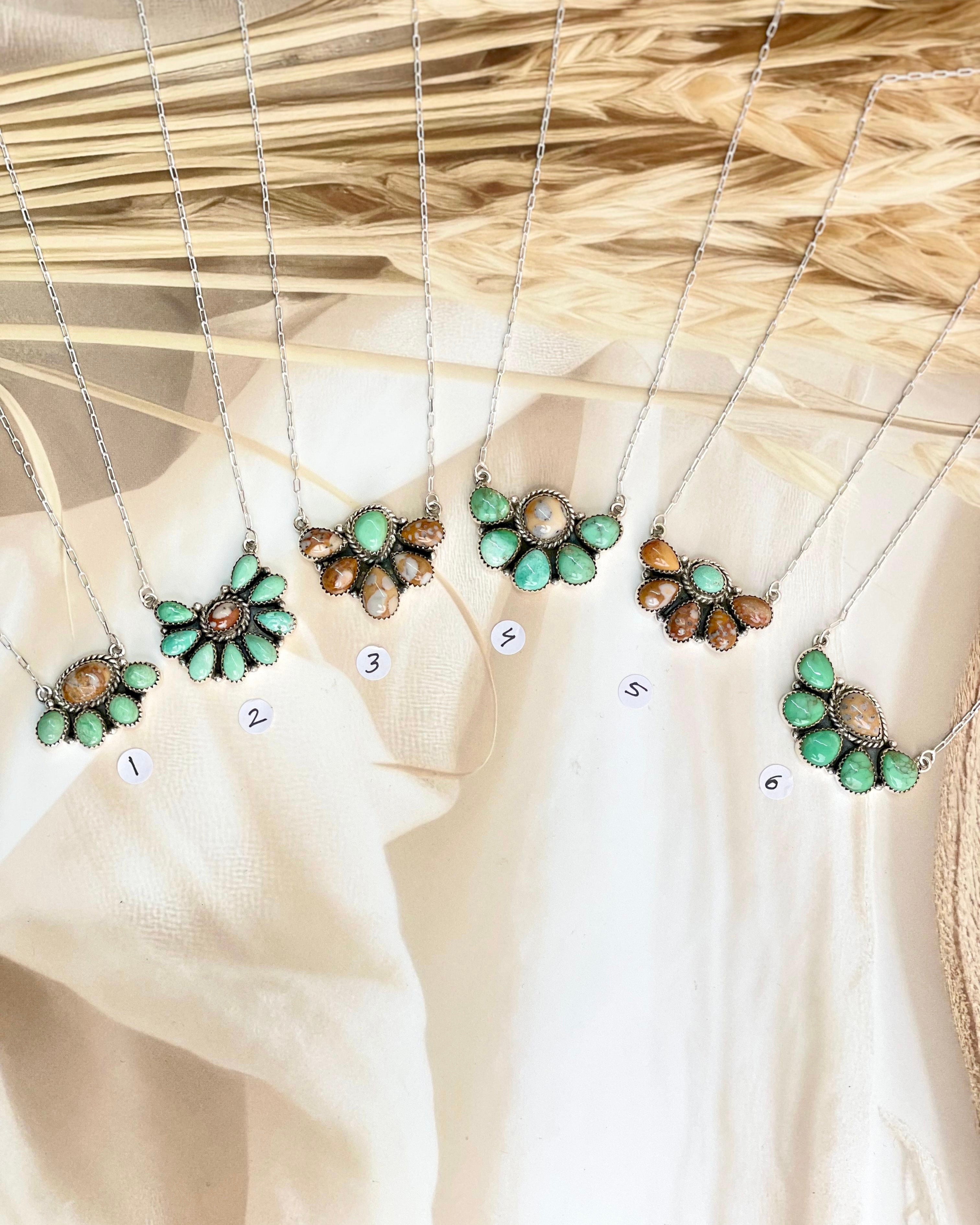 Varascite & Deer Fawn Necklace no7-Necklaces-Krush Kandy, Women's Online Fashion Boutique Located in Phoenix, Arizona (Scottsdale Area)