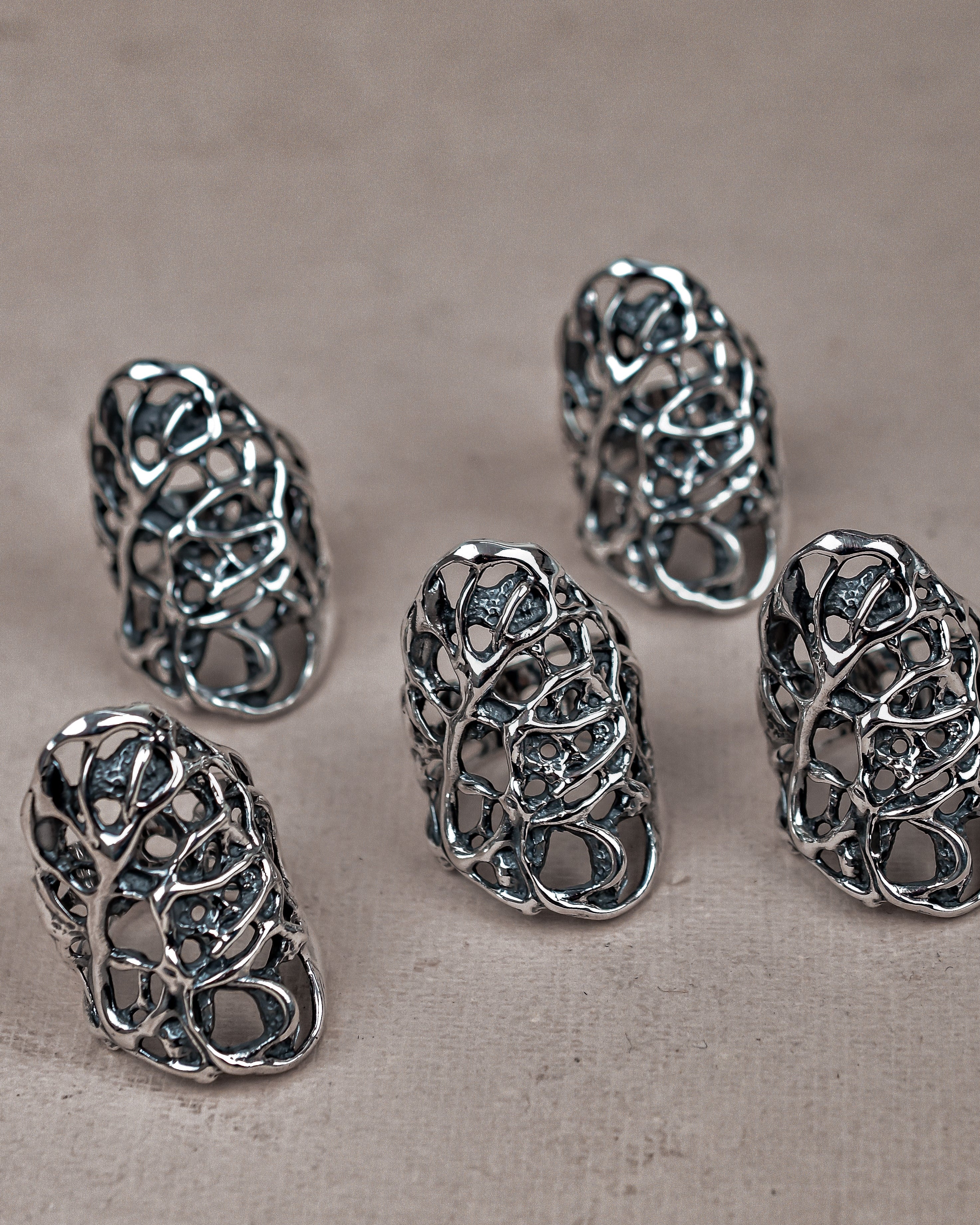 Sterling Silver Coral Reef Ring-Wrap Rings-Krush Kandy, Women's Online Fashion Boutique Located in Phoenix, Arizona (Scottsdale Area)