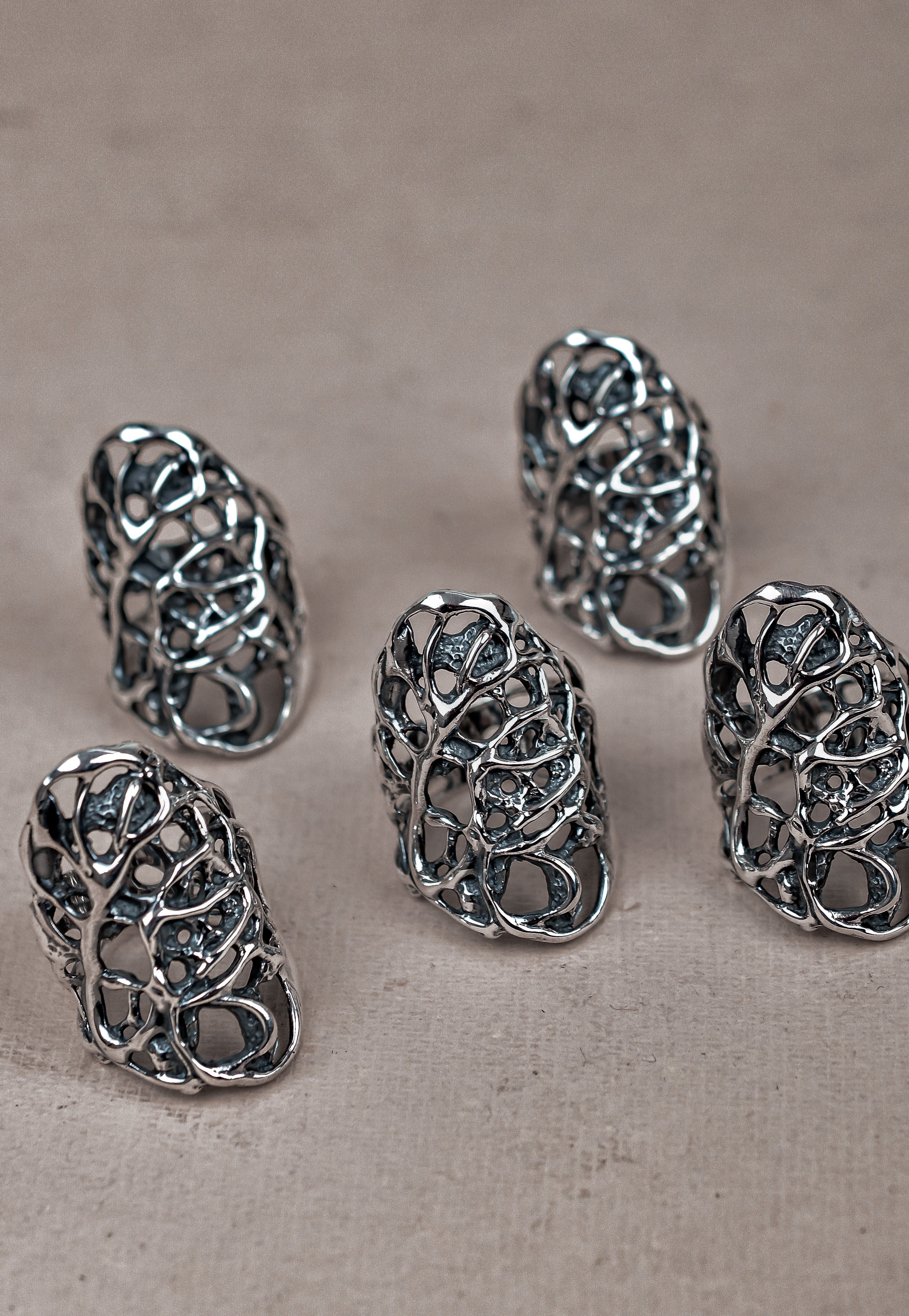 Sterling Silver Coral Reef Ring-Wrap Rings-Krush Kandy, Women's Online Fashion Boutique Located in Phoenix, Arizona (Scottsdale Area)